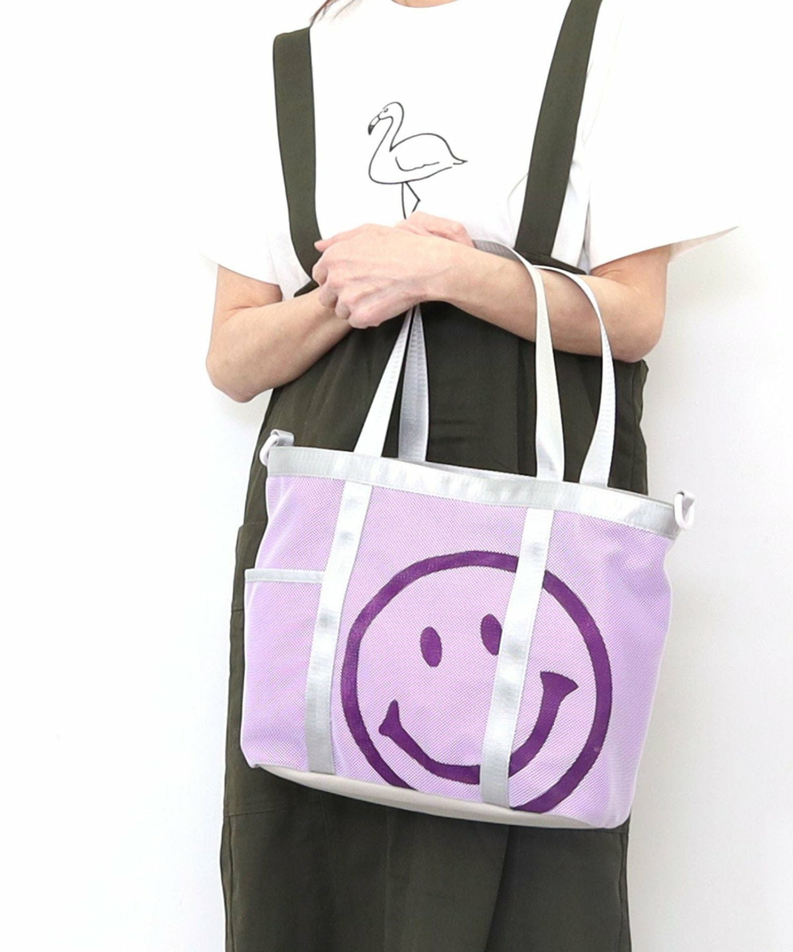 ☆SUMMER SALE☆【OUTLET SALE】 SMILEY ネットプリント2WAY