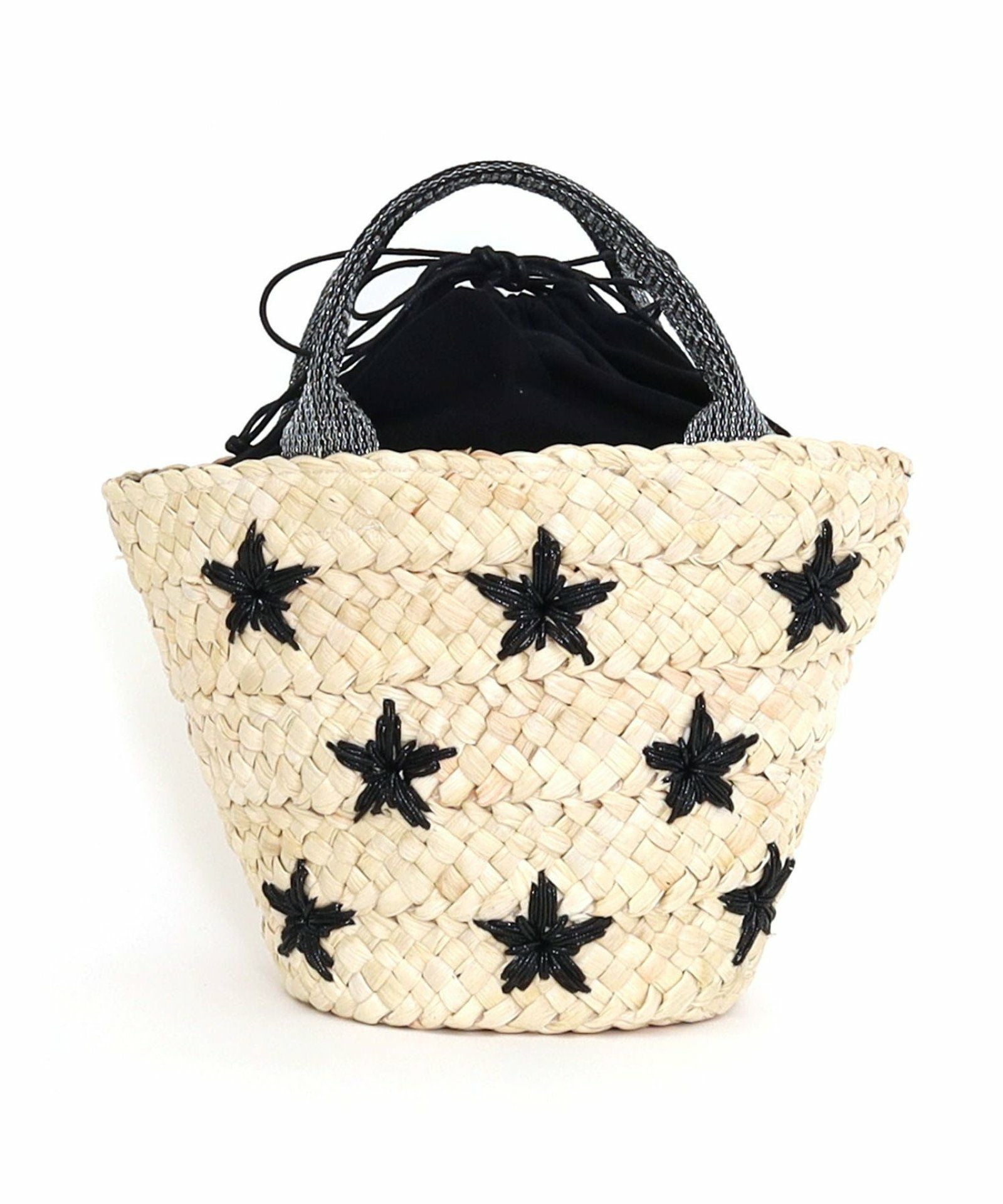 OUTLET SALE】 ラメ糸星柄刺繍メイズブレードカゴバッグ | COO ONLINE