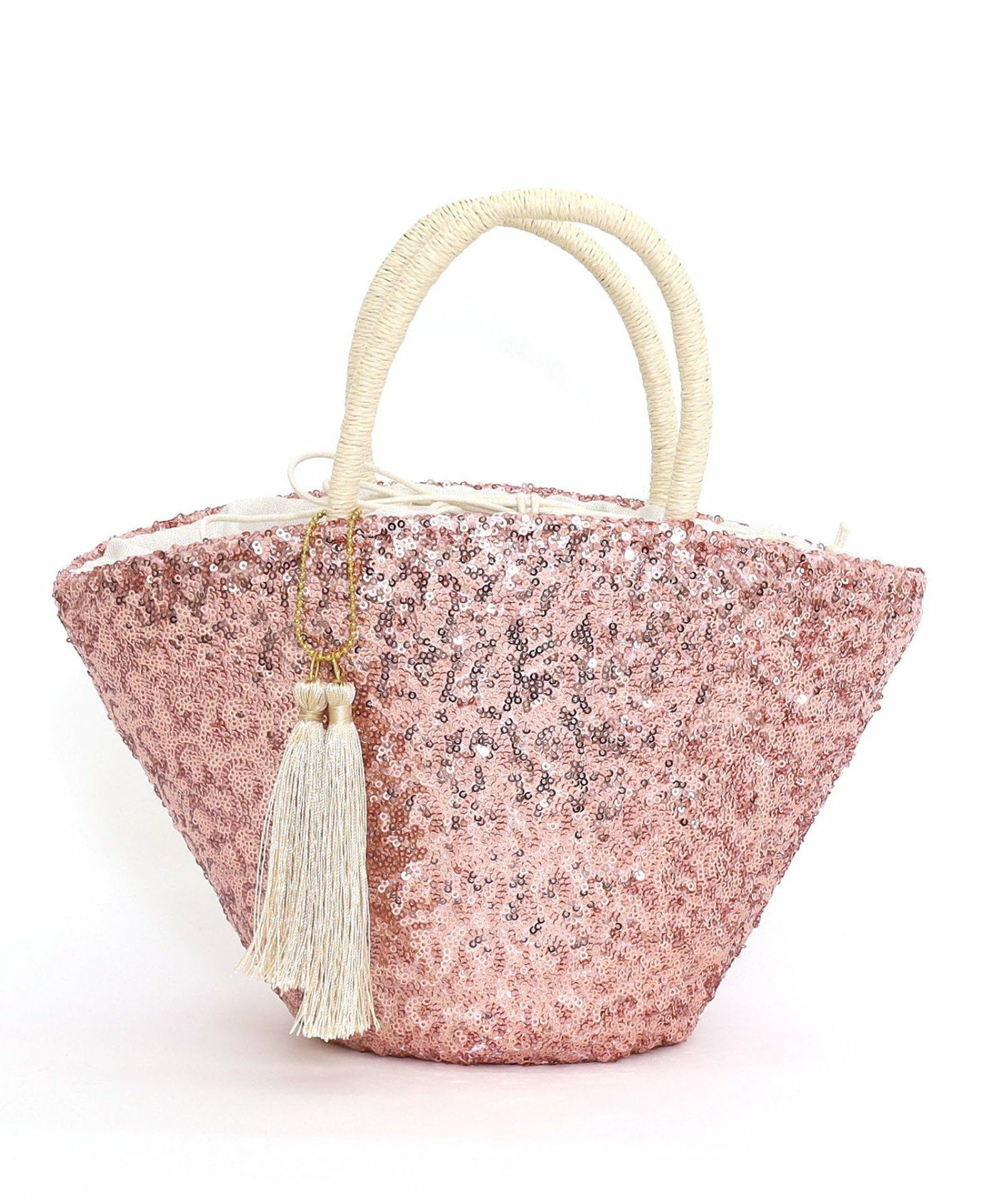 OUTLET SALE】 タッセル付スパンコールカゴバッグ | COO ONLINE