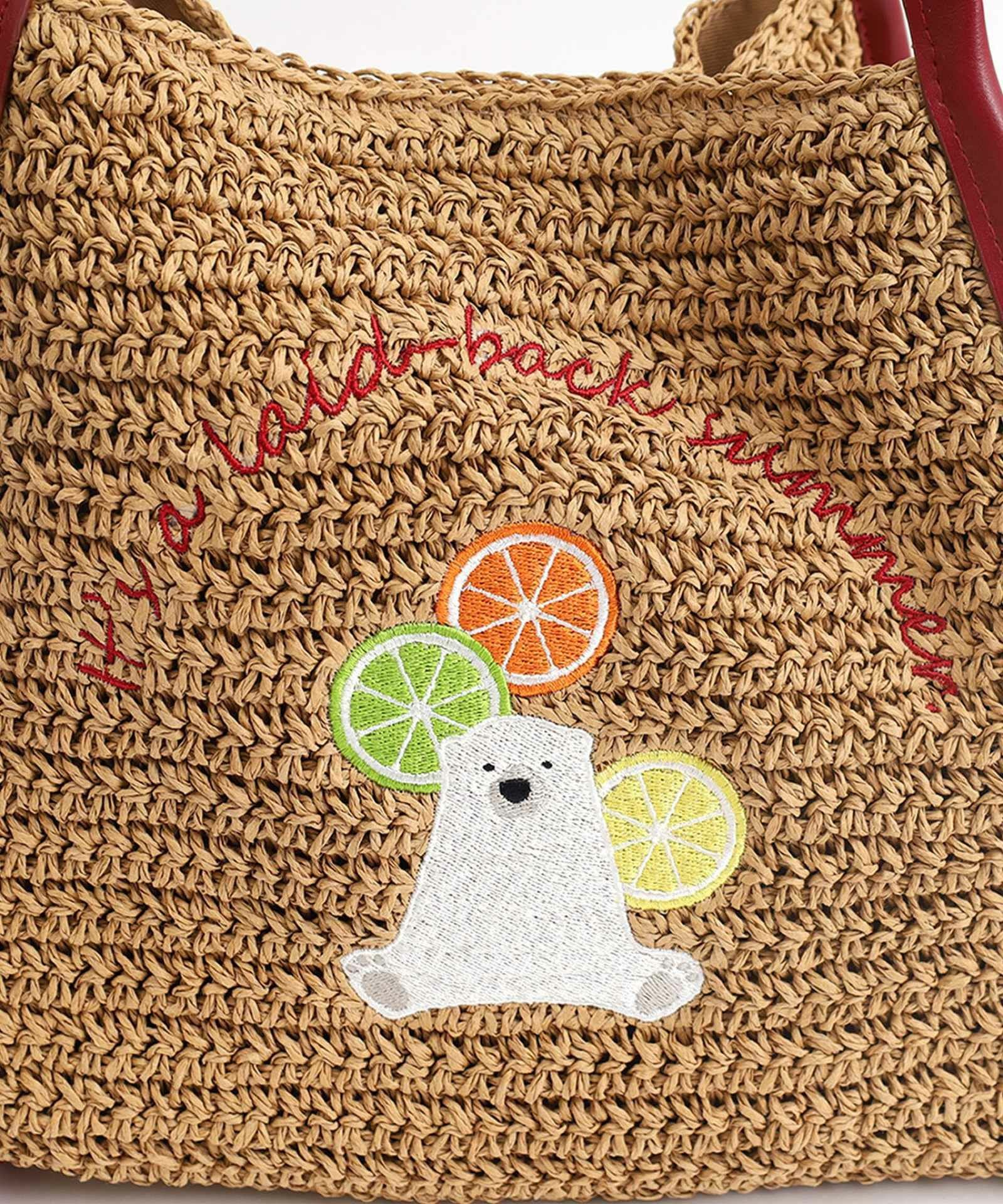 ☆SUMMER SALE☆【OUTLET SALE】 アニマル刺繍ペーパーバッグ | COO ONLINE