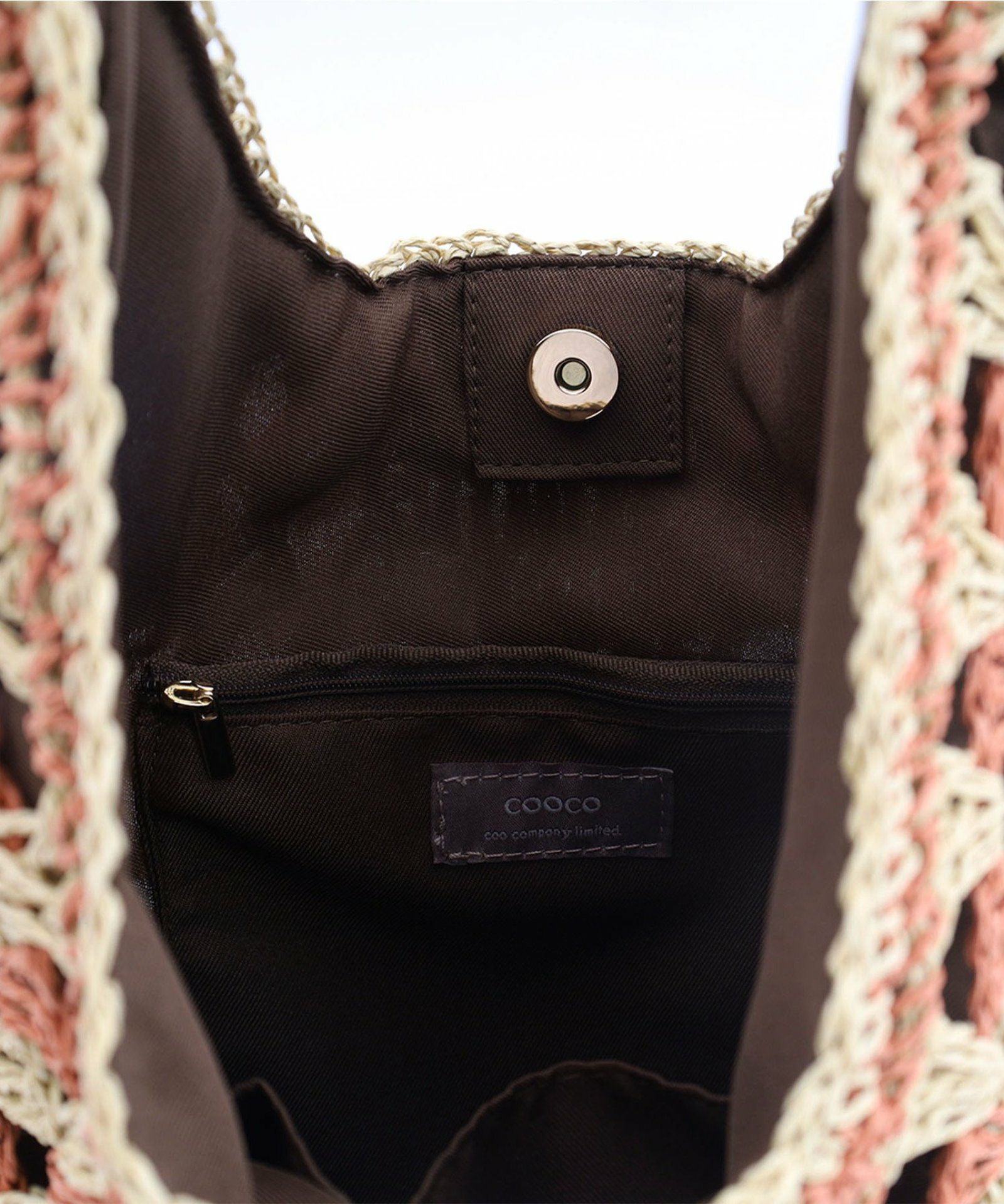 OUTLET SALE】 ペーパー透かし編ワンショルダーカゴバッグ／A4対応