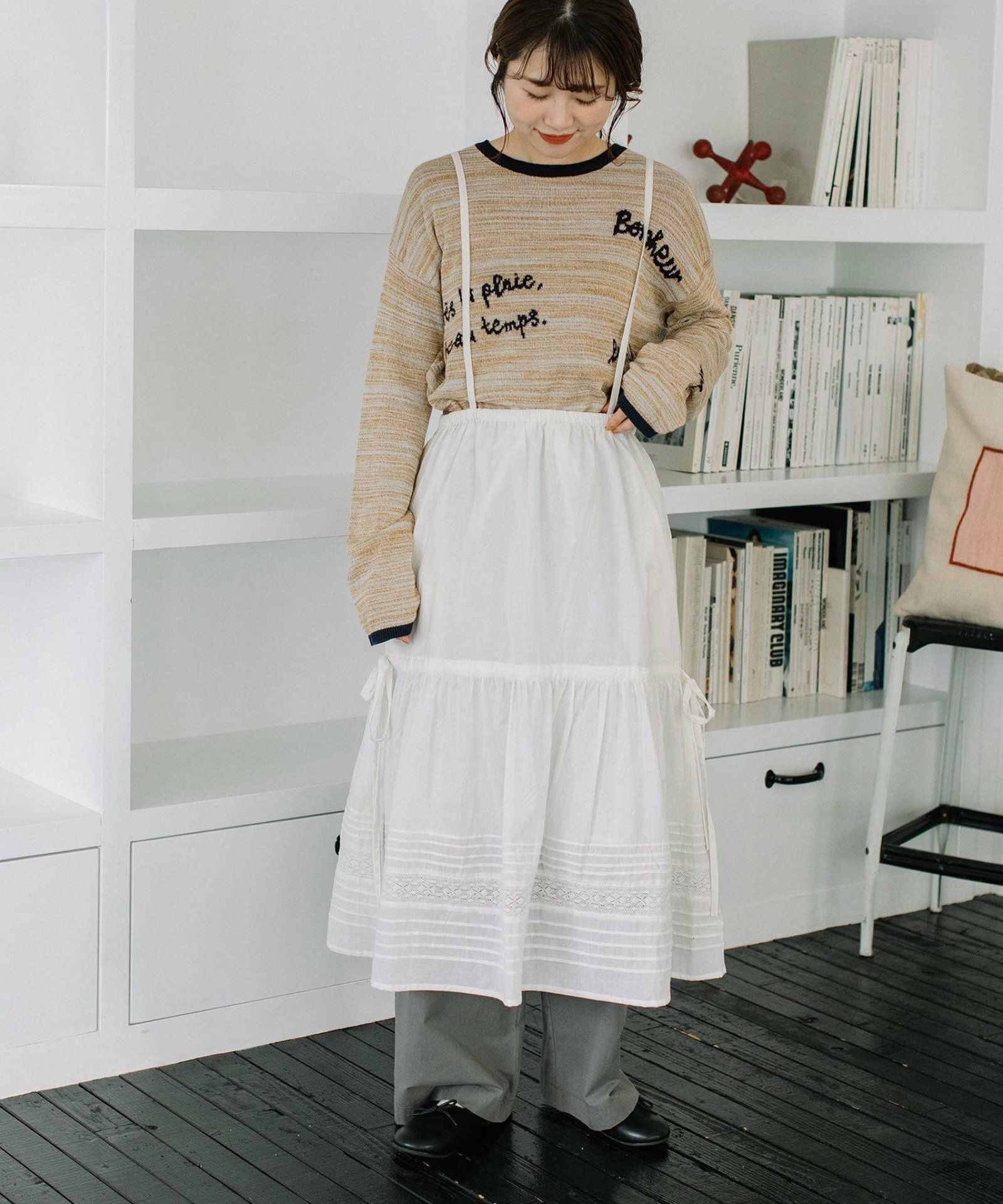 SPECIAL PRICE】＜made in INDIA＞マルチwayギャザーレーススカート