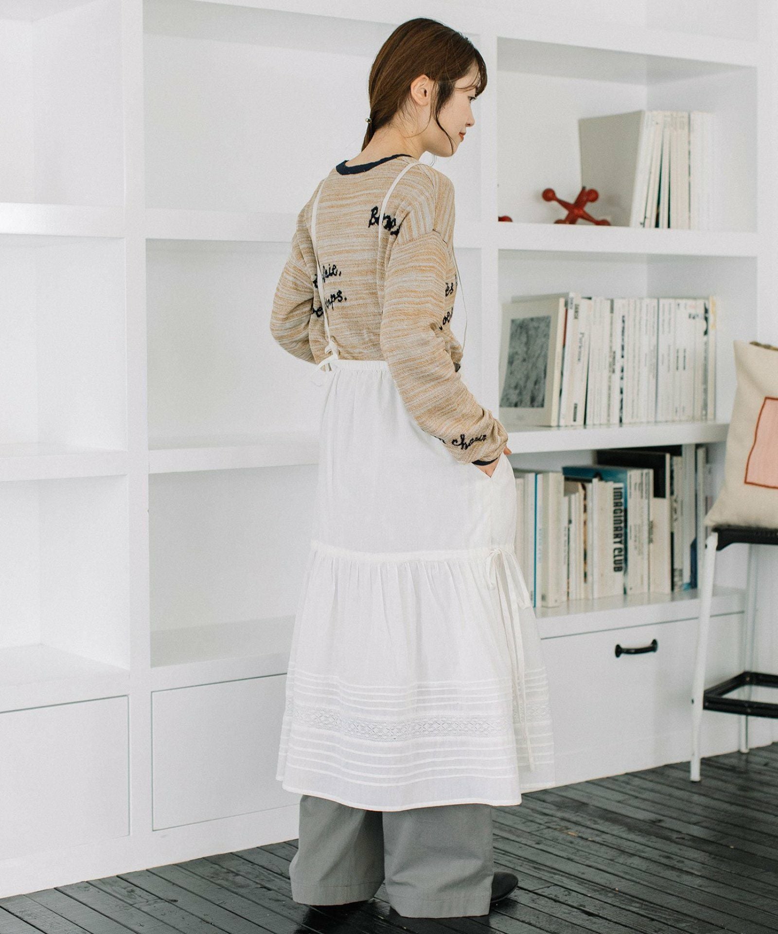 SUMMER SALE】＜made in INDIA＞マルチwayギャザーレーススカート