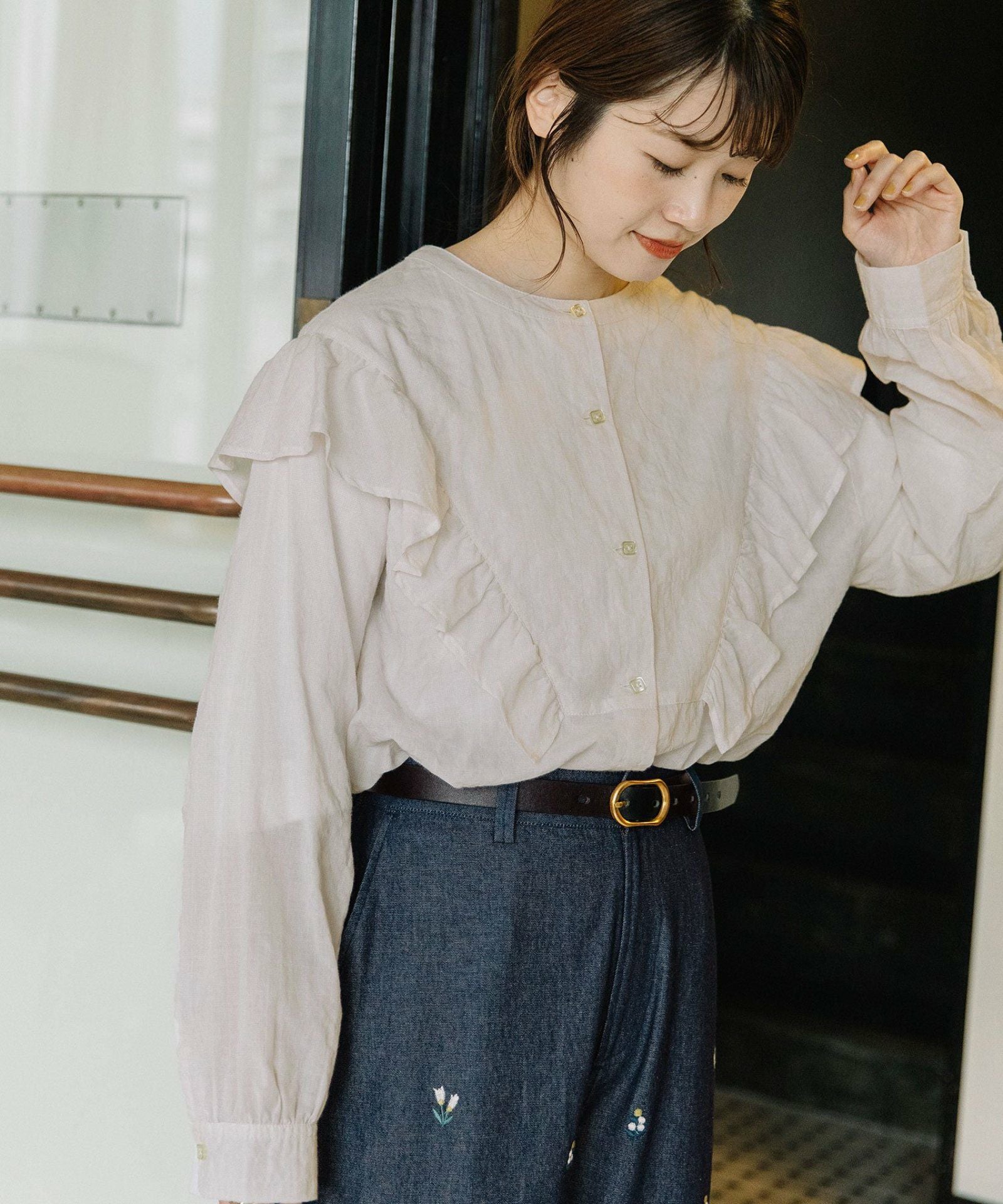 SUMMER SALE】フリル切り替えブラウス | COO ONLINE