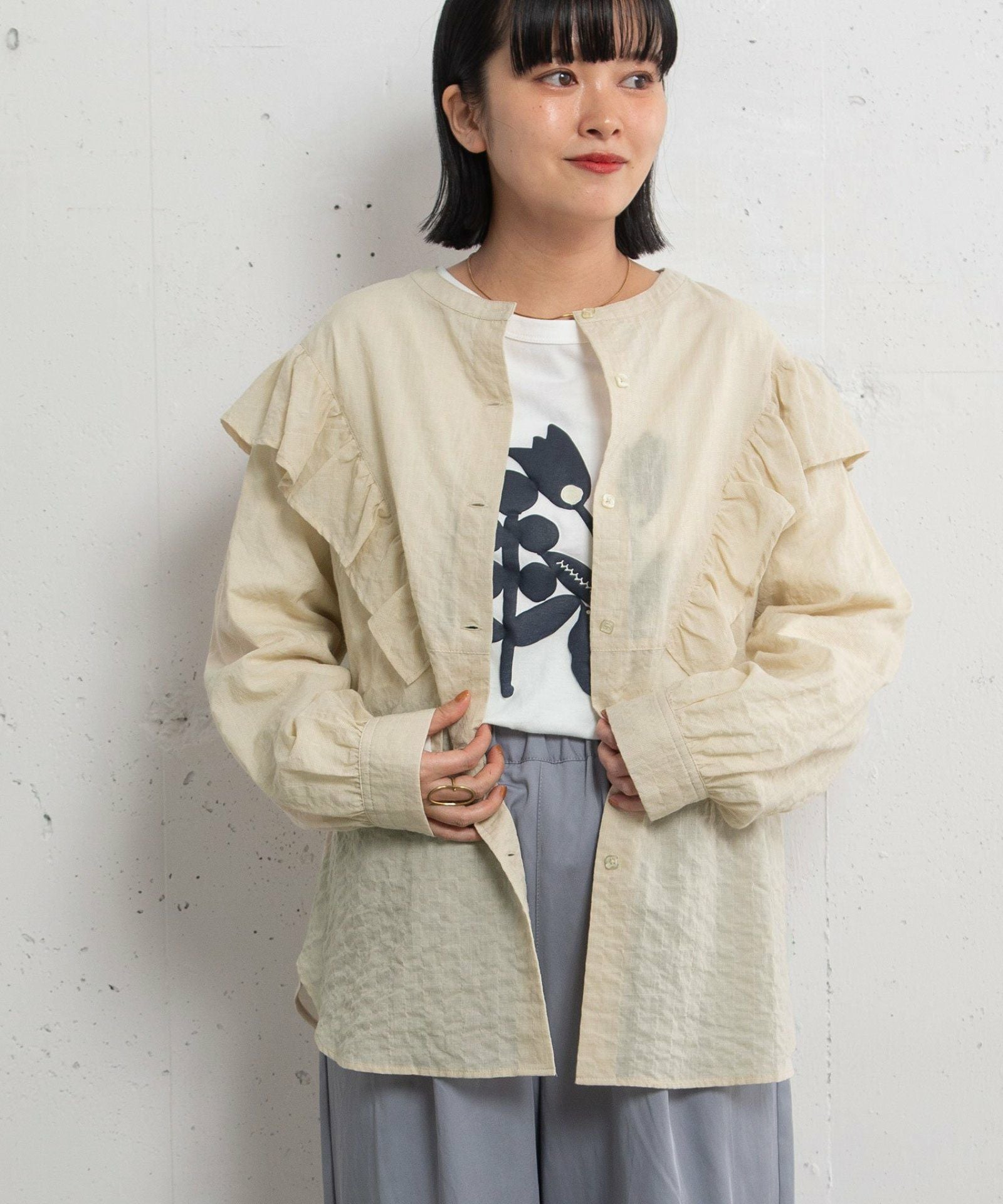SUMMER SALE】フリル切り替えブラウス | COO ONLINE