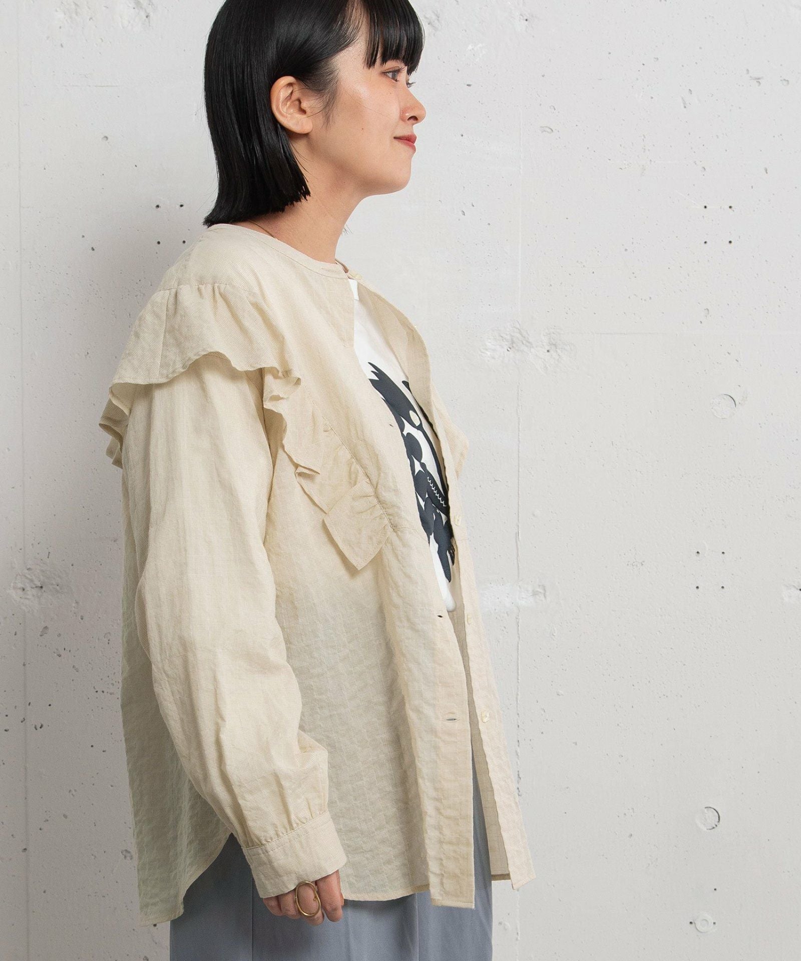 SUMMER SALE】フリル切り替えブラウス | COO ONLINE