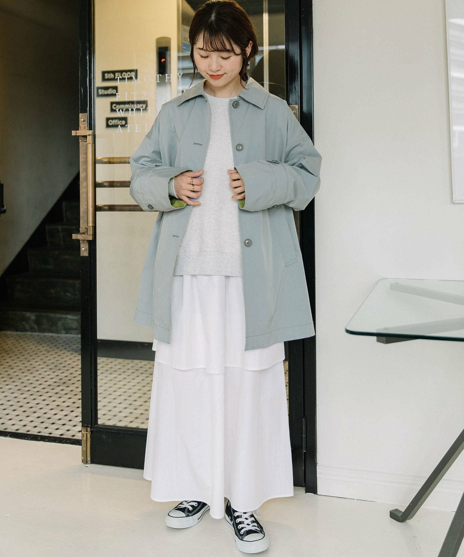 mint parison コート NikeLab x Riccardo Tisci Car Coat -SMALL- 889969-399 Olive Long