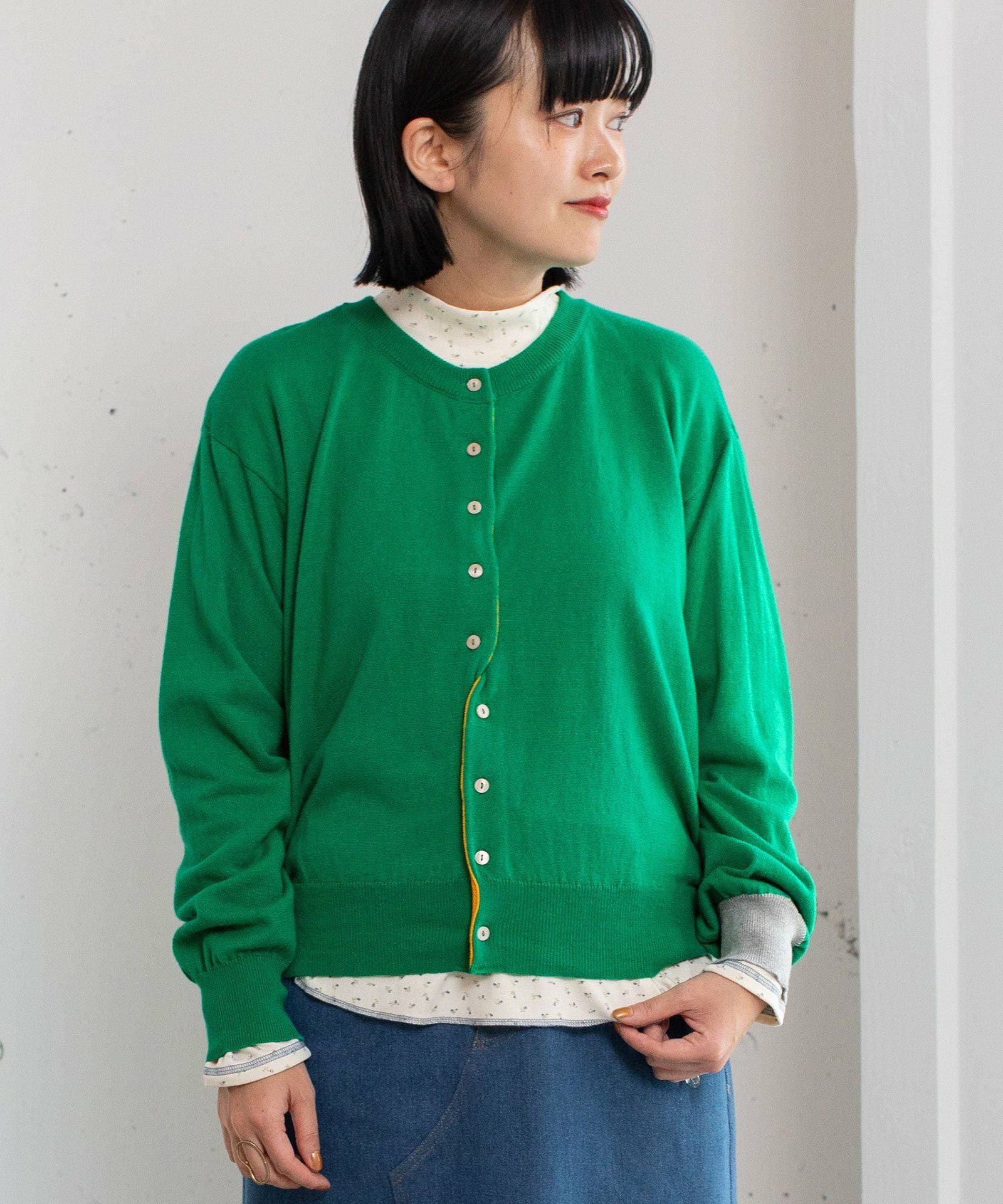 SPECIAL PRICE】変形前立てクルーネックニットカーディガン | COO ONLINE