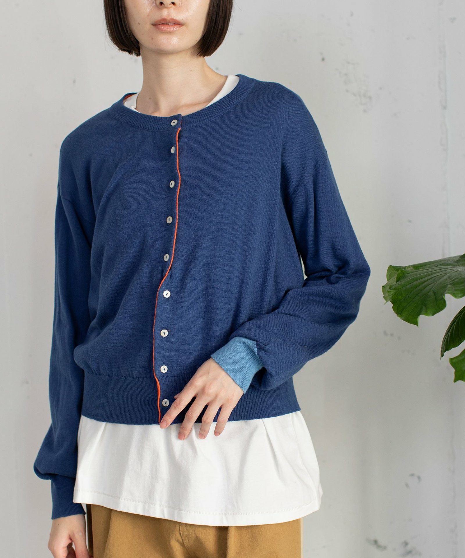 SPECIAL PRICE】変形前立てクルーネックニットカーディガン | COO ONLINE
