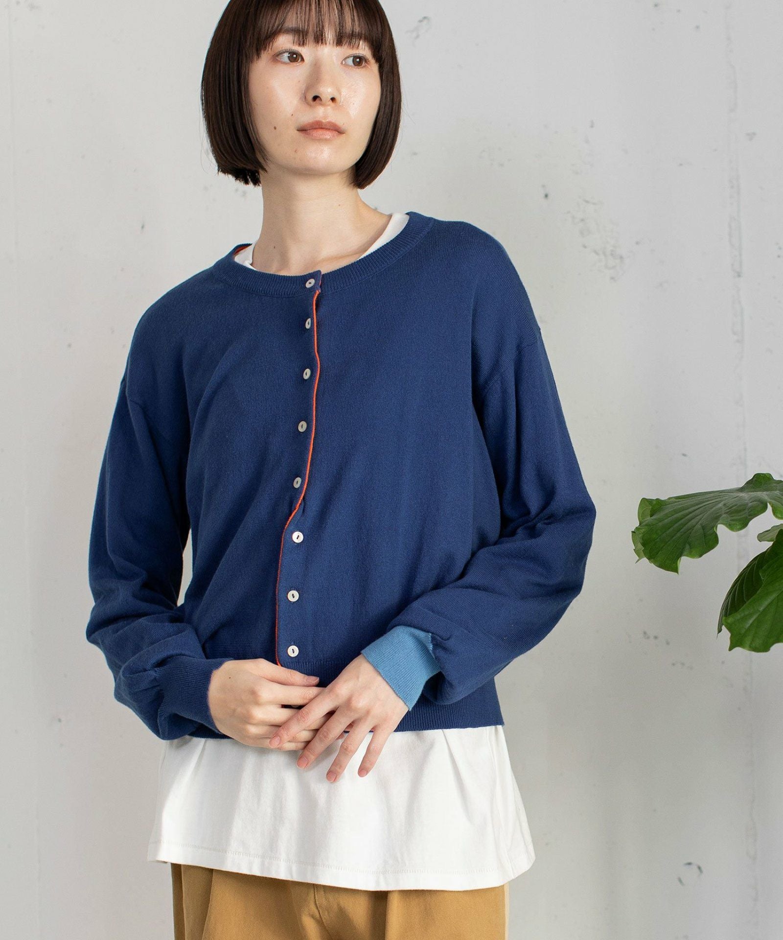 SPECIAL PRICE】変形前立てクルーネックニットカーディガン | COO ONLINE