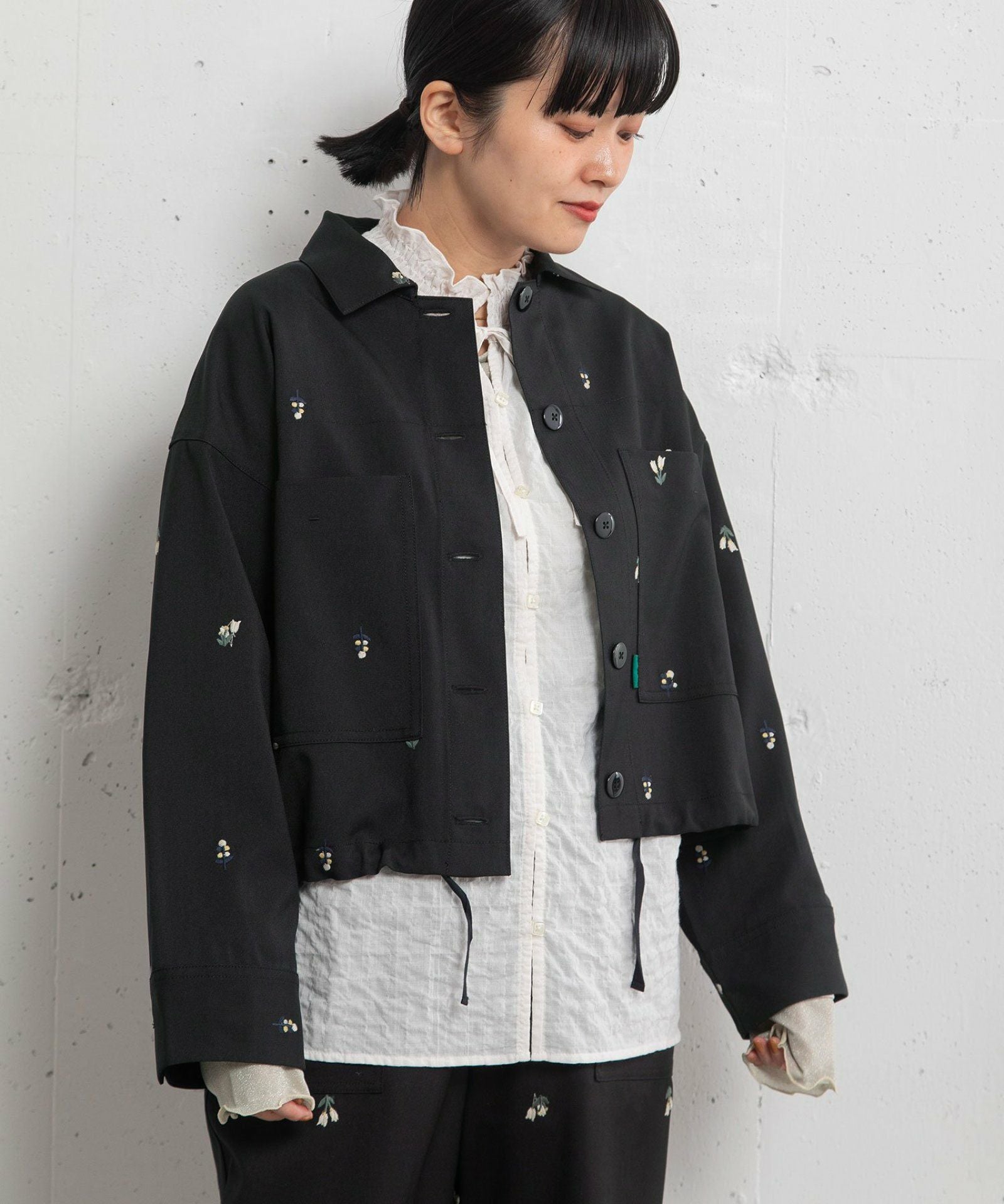 SPECIAL PRICE】フラワー刺繍パッチポケットジャケット | COO ONLINE