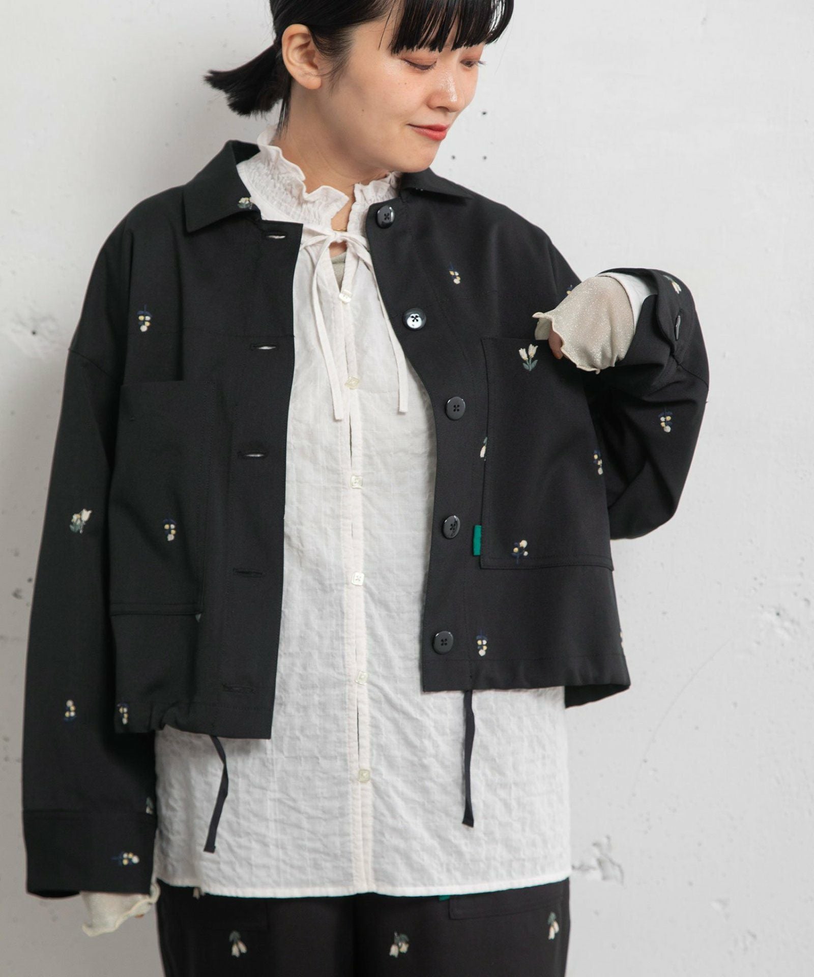 SPECIAL PRICE】フラワー刺繍パッチポケットジャケット | COO ONLINE