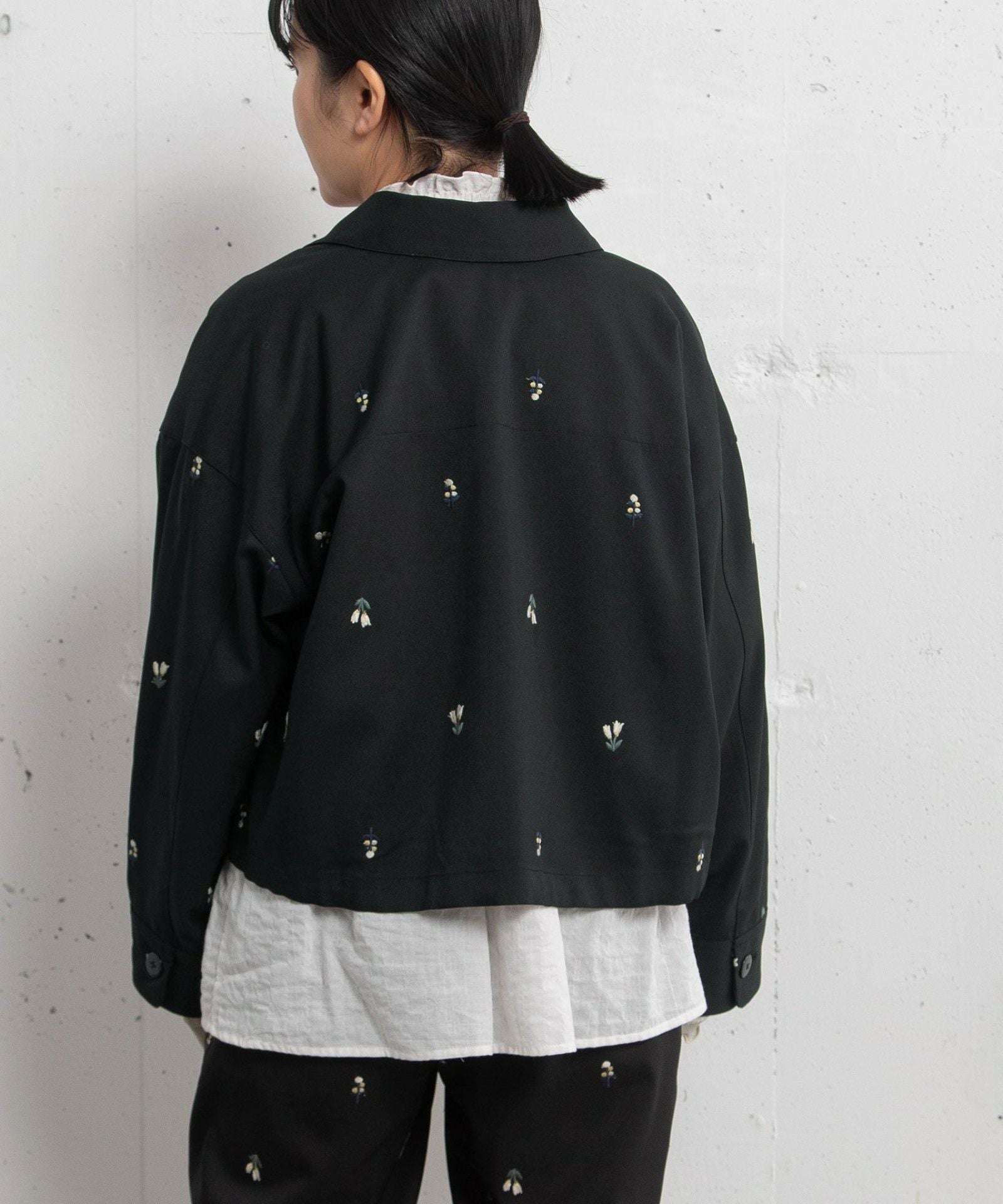 レアカラーパッチポケット刺繍テーラードジャケットヴィンテージ古着 