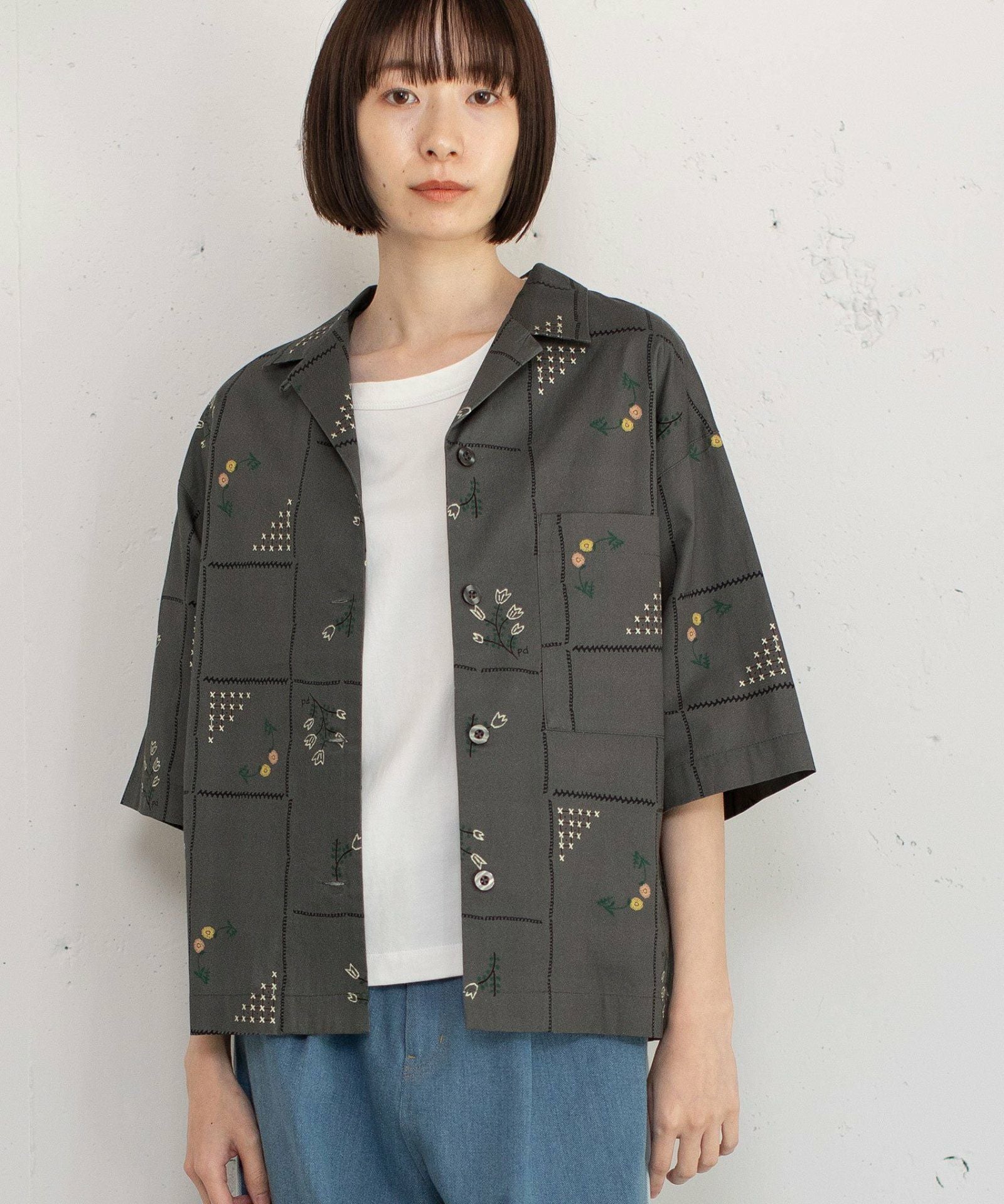 SPECIAL PRICE】ステッチプリント開襟シャツ | COO ONLINE