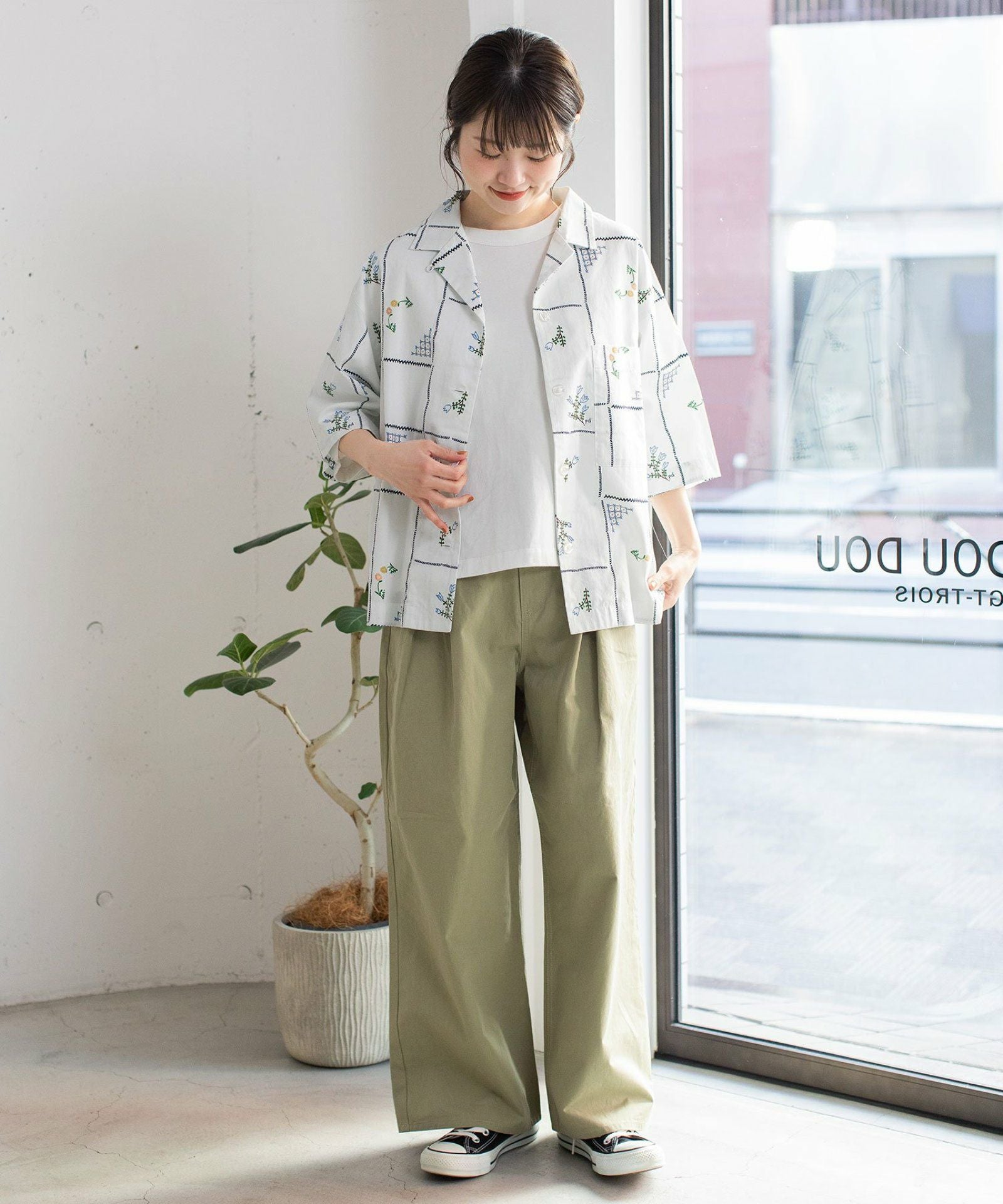 SPECIAL PRICE】ステッチプリント開襟シャツ | COO ONLINE