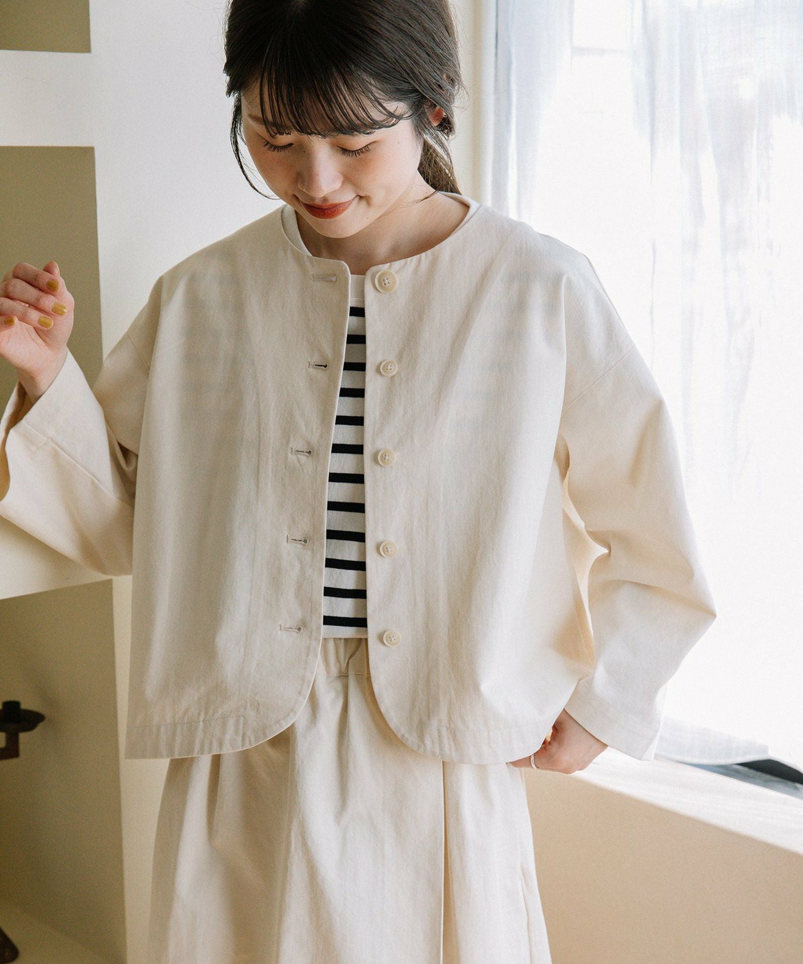 SPECIAL PRICE】ノーカラークロップドジャケット | COO ONLINE