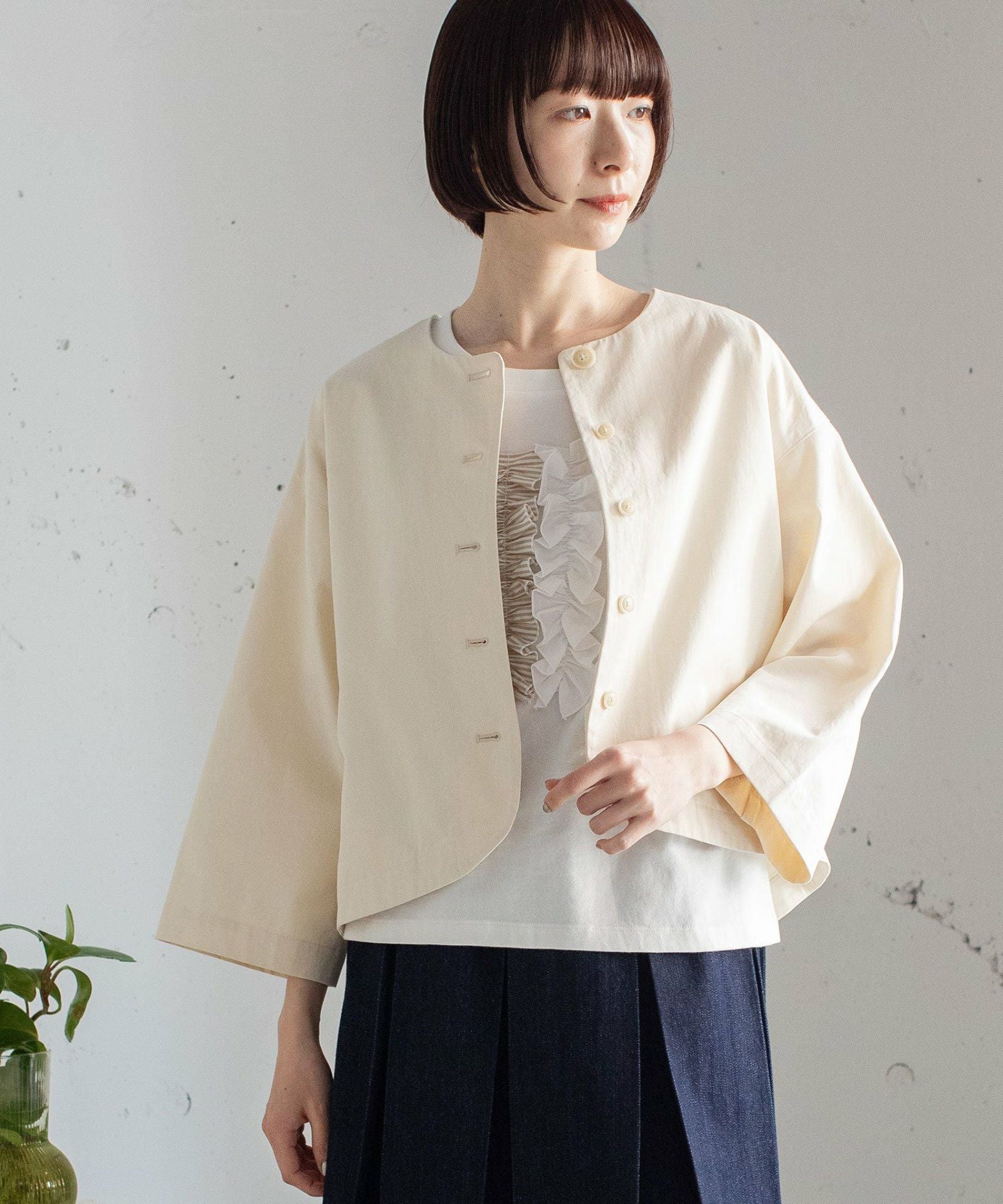 SPECIAL PRICE】ノーカラークロップドジャケット | COO ONLINE