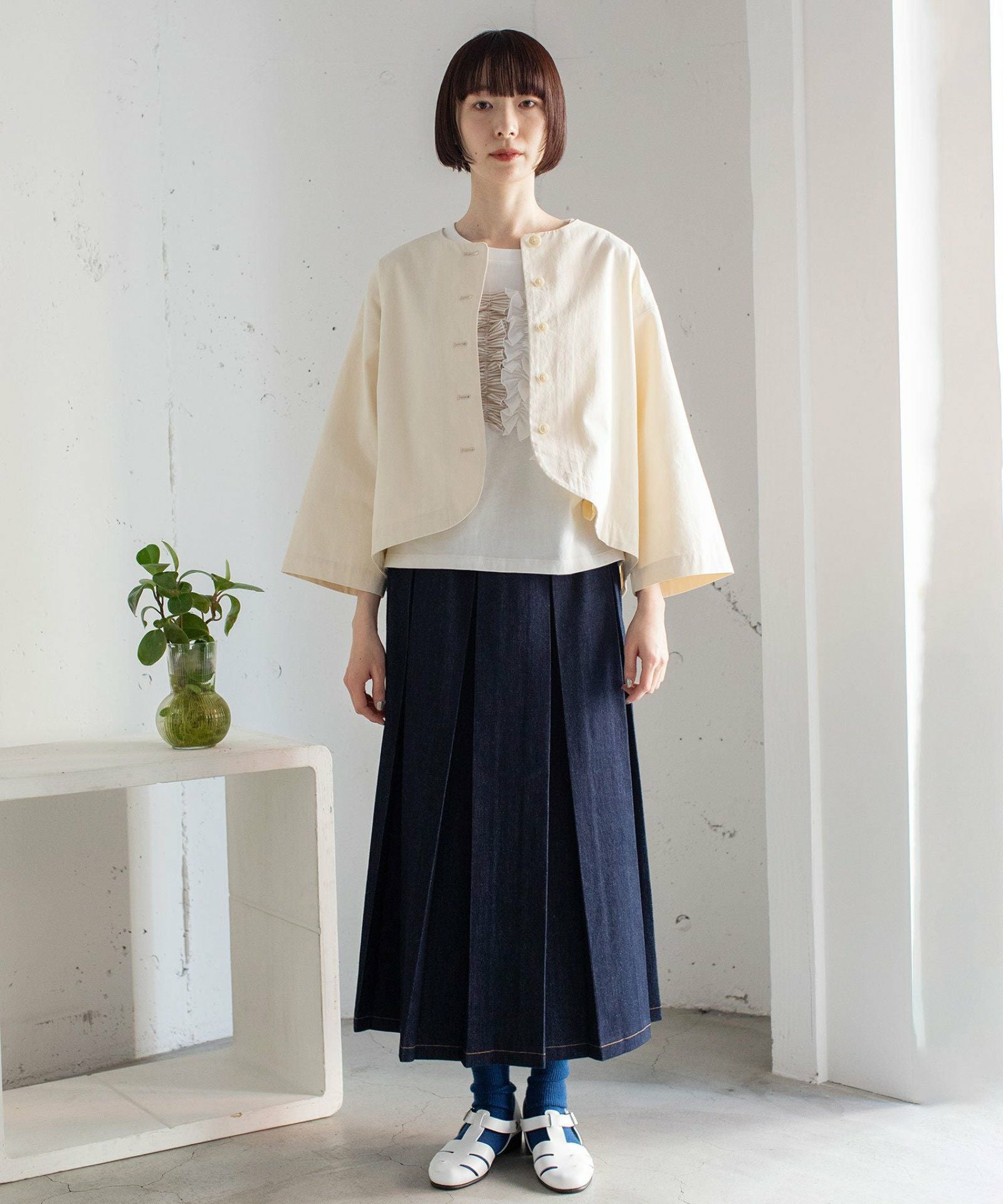 SUMMER SALE】ノーカラークロップドジャケット | COO ONLINE