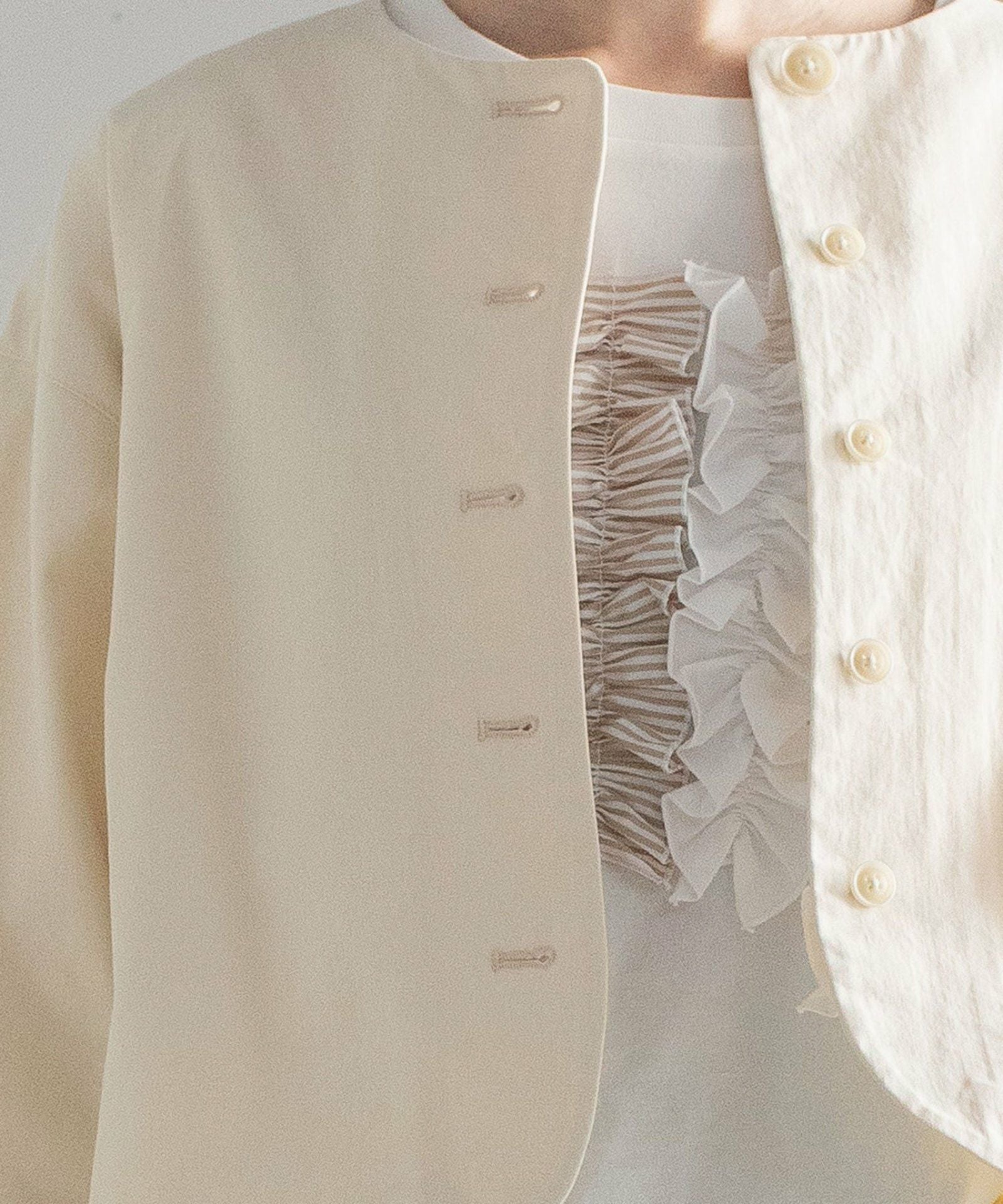 SPECIAL PRICE】ノーカラークロップドジャケット | COO ONLINE