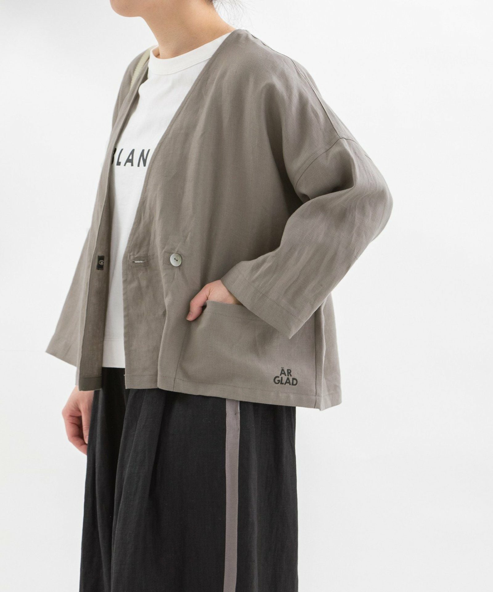 SUMMER SALE】Cielリネンノーカラーカーデジャケット | COO ONLINE