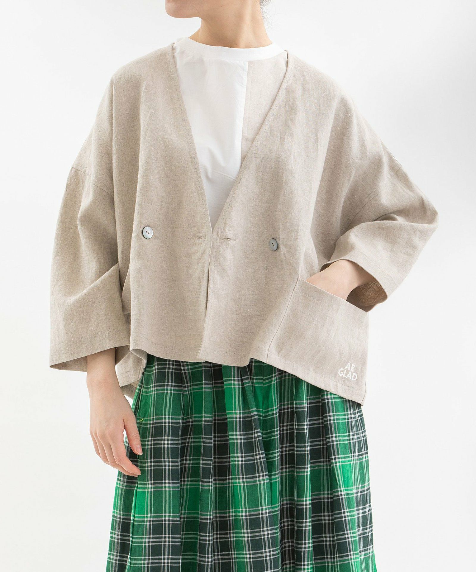 SUMMER SALE】Cielリネンノーカラーカーデジャケット | COO ONLINE