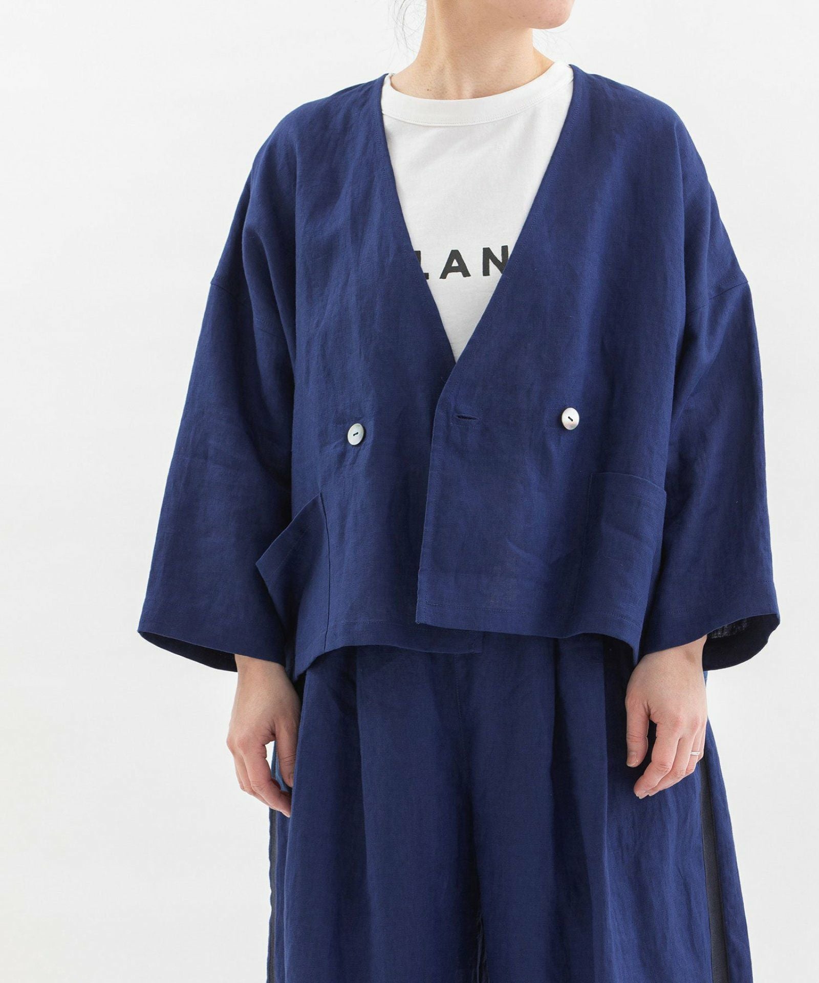 SUMMER SALE】Cielリネンノーカラーカーデジャケット | COO ONLINE