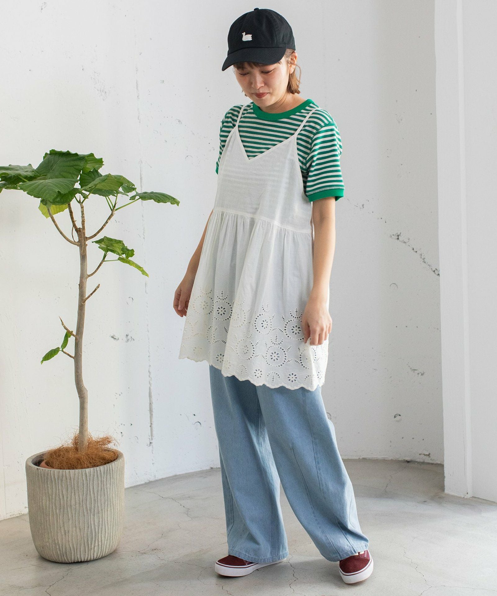 PRE SALE＞＜made in INDIA＞スカラップシフリー刺繍アウター
