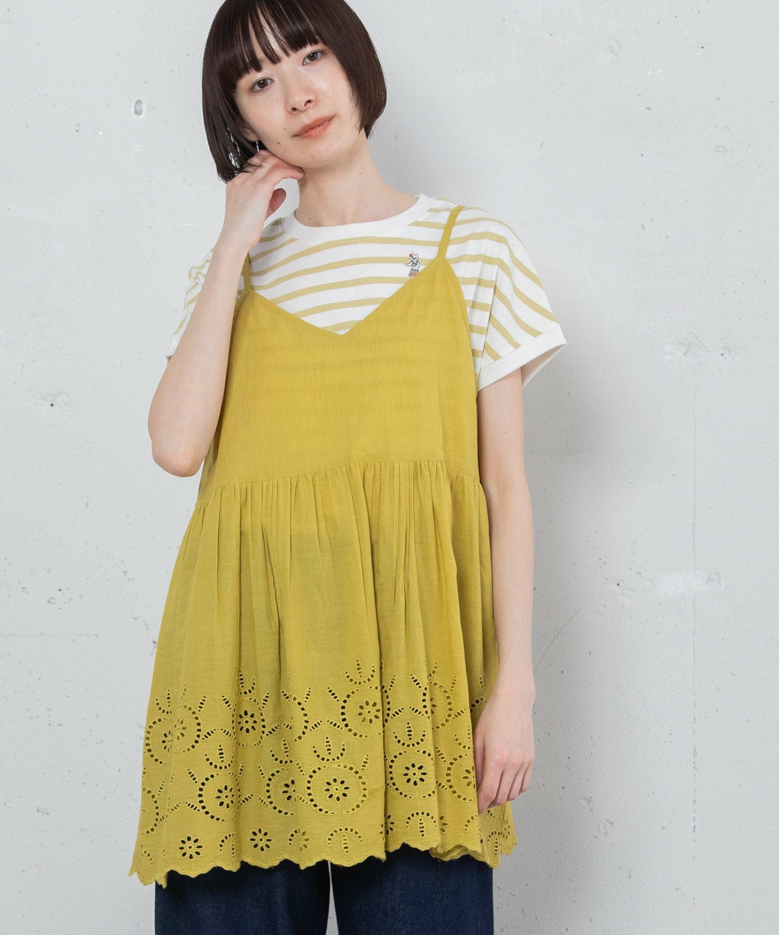 SUMMER SALE】＜made in INDIA＞スカラップシフリー刺繍アウター