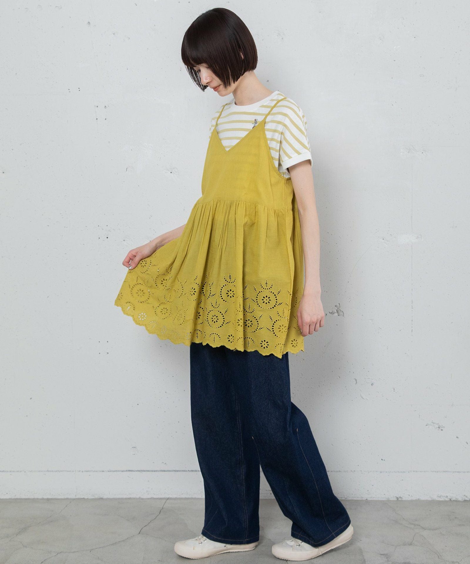 SUMMER SALE】＜made in INDIA＞スカラップシフリー刺繍アウター