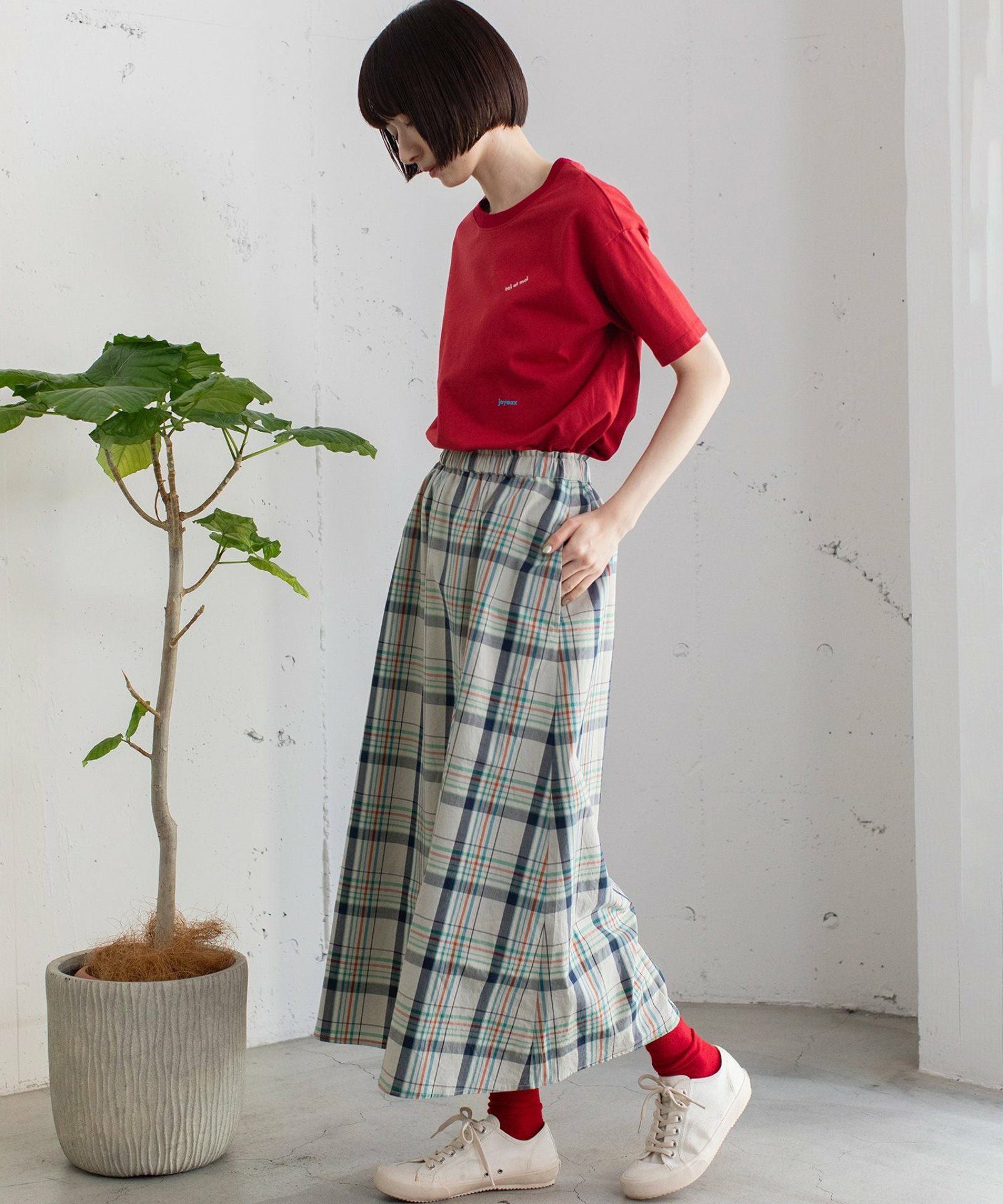 PRE SALE＞マドラスチェックフレアスカート | COO ONLINE