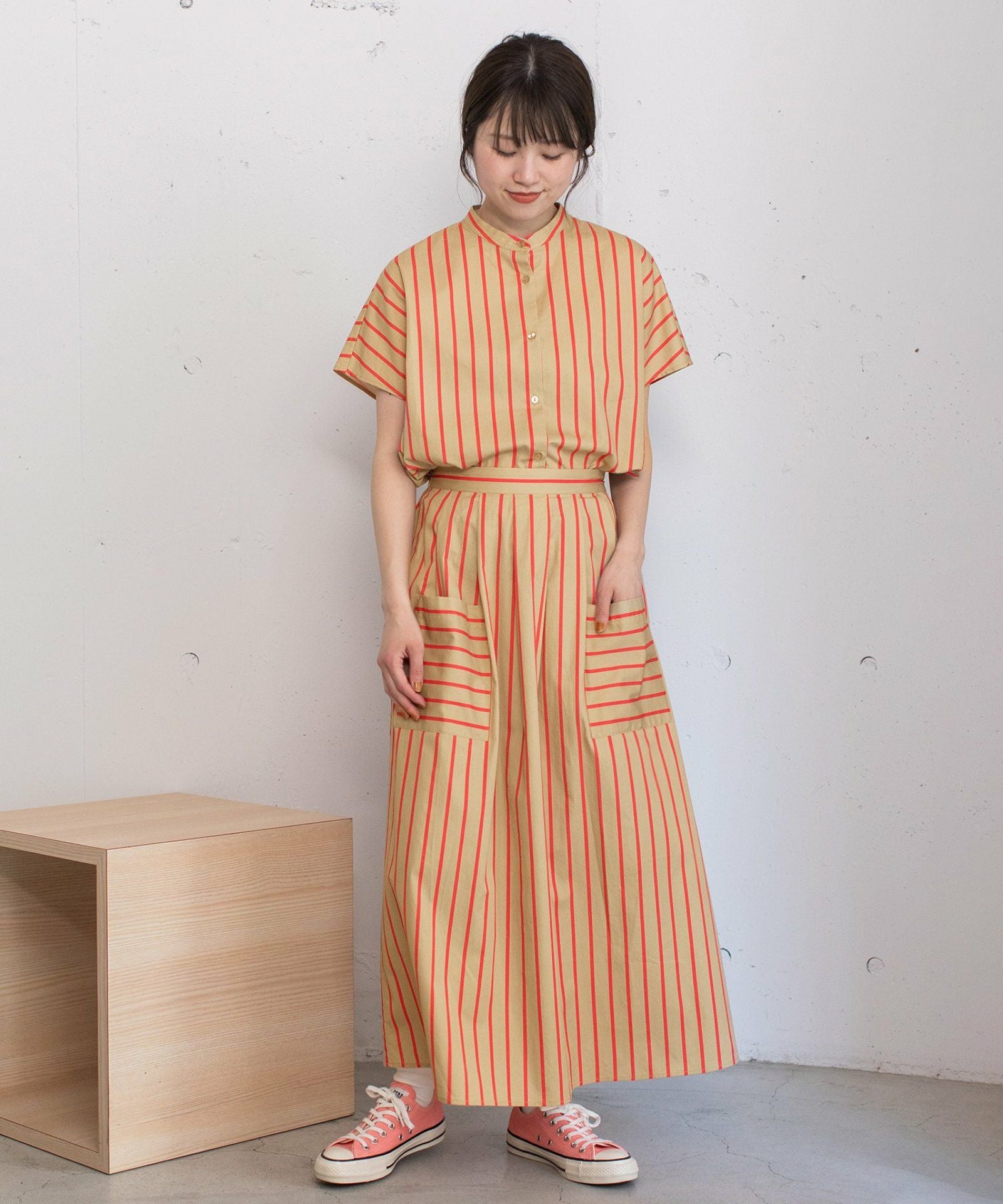 SUMMER SALE】ストライプアウトポケットタックスカート | COO ONLINE
