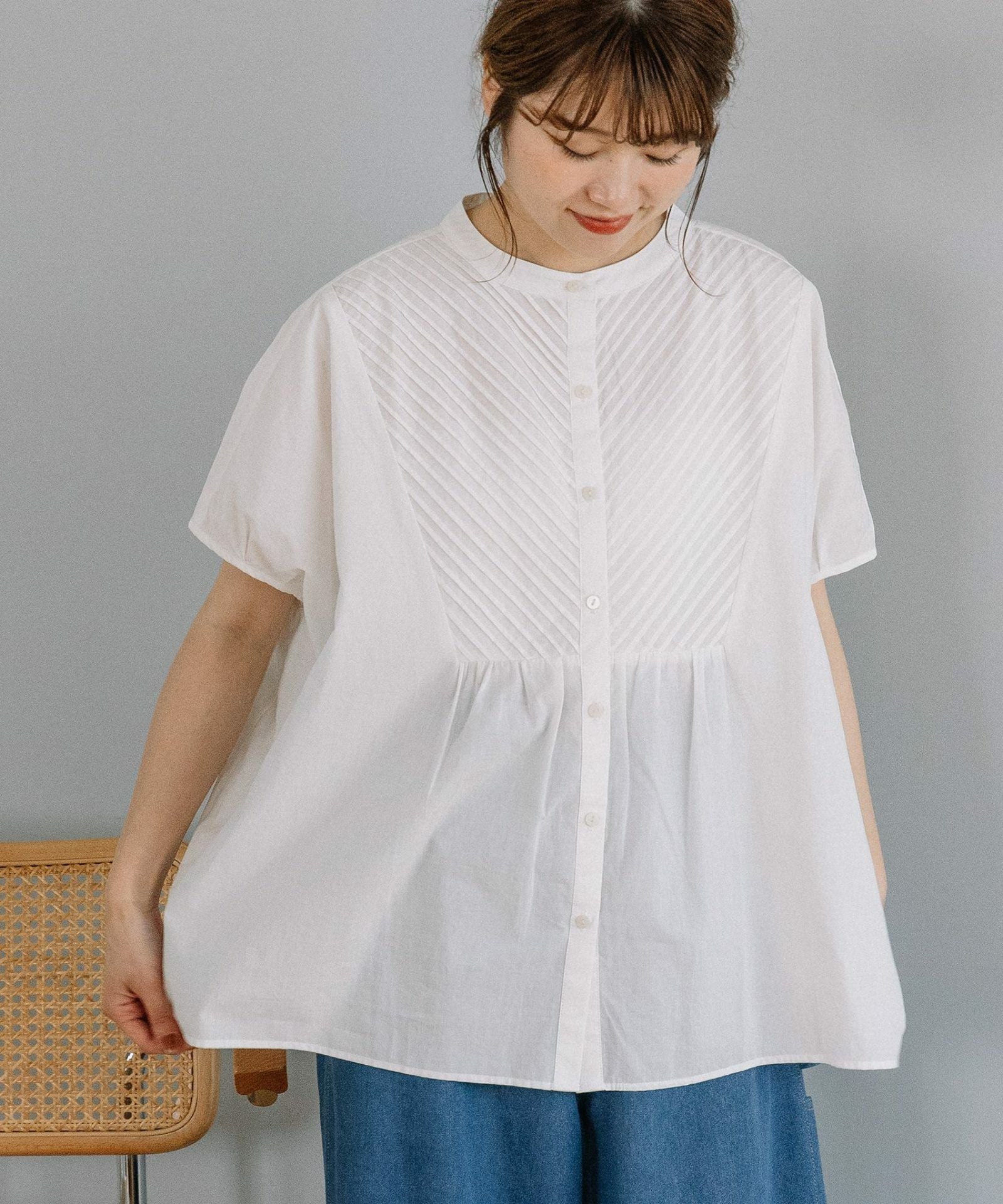 SUMMER SALE】ピンタックヨークドルマンブラウス | COO ONLINE