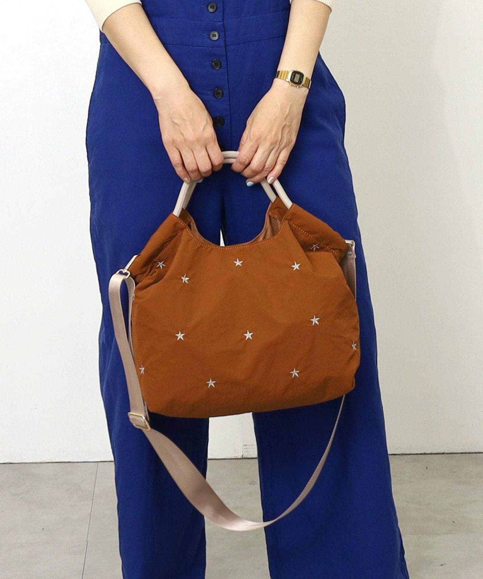 星柄刺繍軽量2WAYトートバッグ 定番FG | COO ONLINE