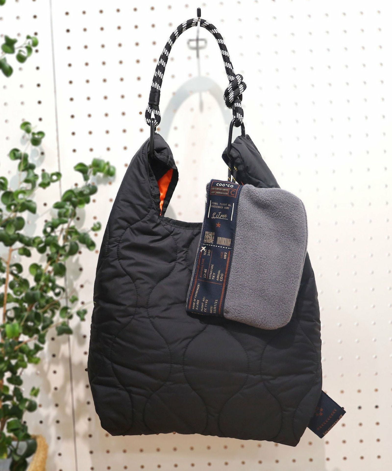 ハンドメイドオーダー OUTLET SALE】 オリジナル柄テープキルティングマルシェ型バッグ | COO