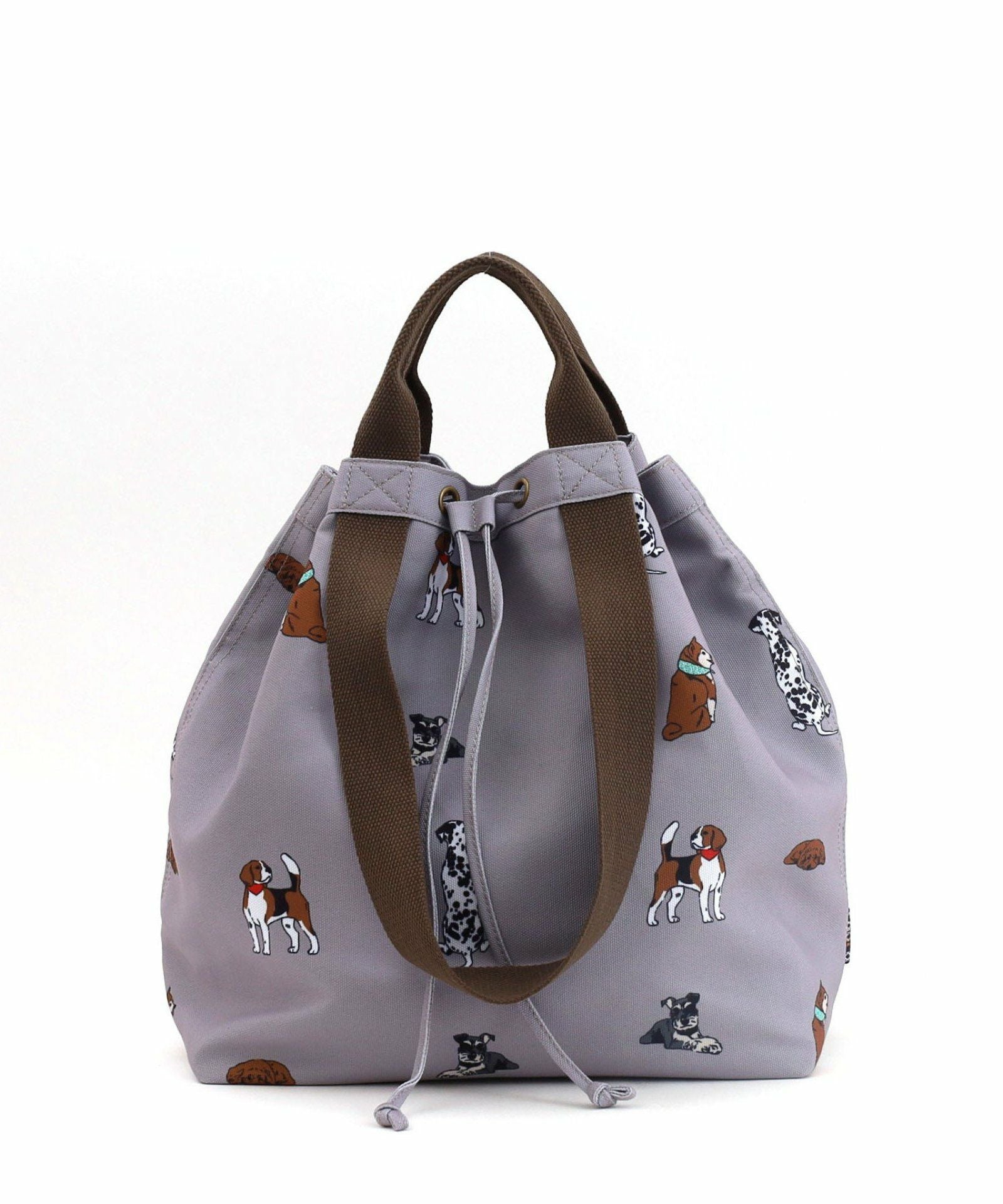 OUTLET SALE】 ペットプリントダブルハンドル巾着バッグ／A4対応