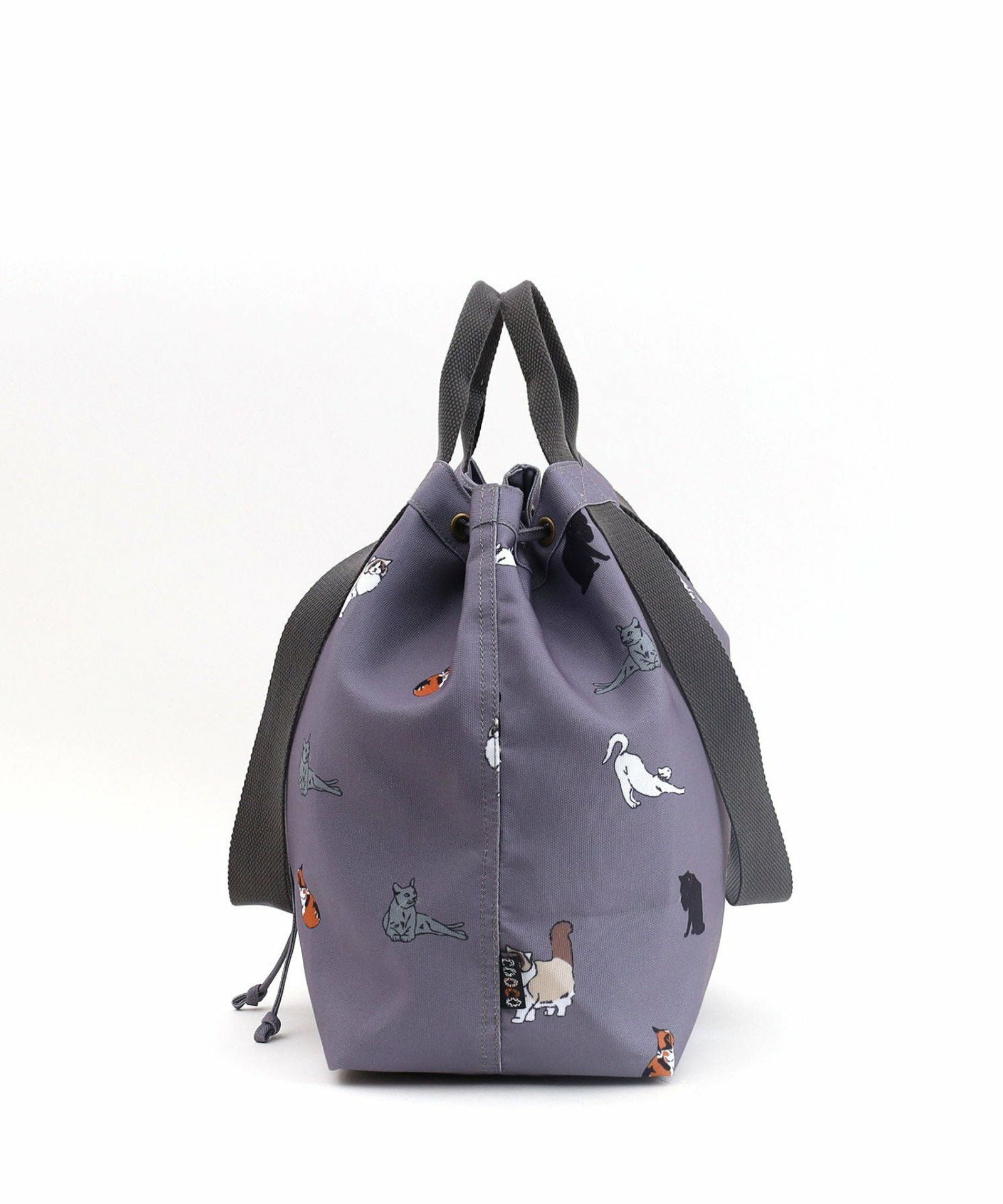 OUTLET SALE】 ペットプリントダブルハンドル巾着バッグ／A4対応