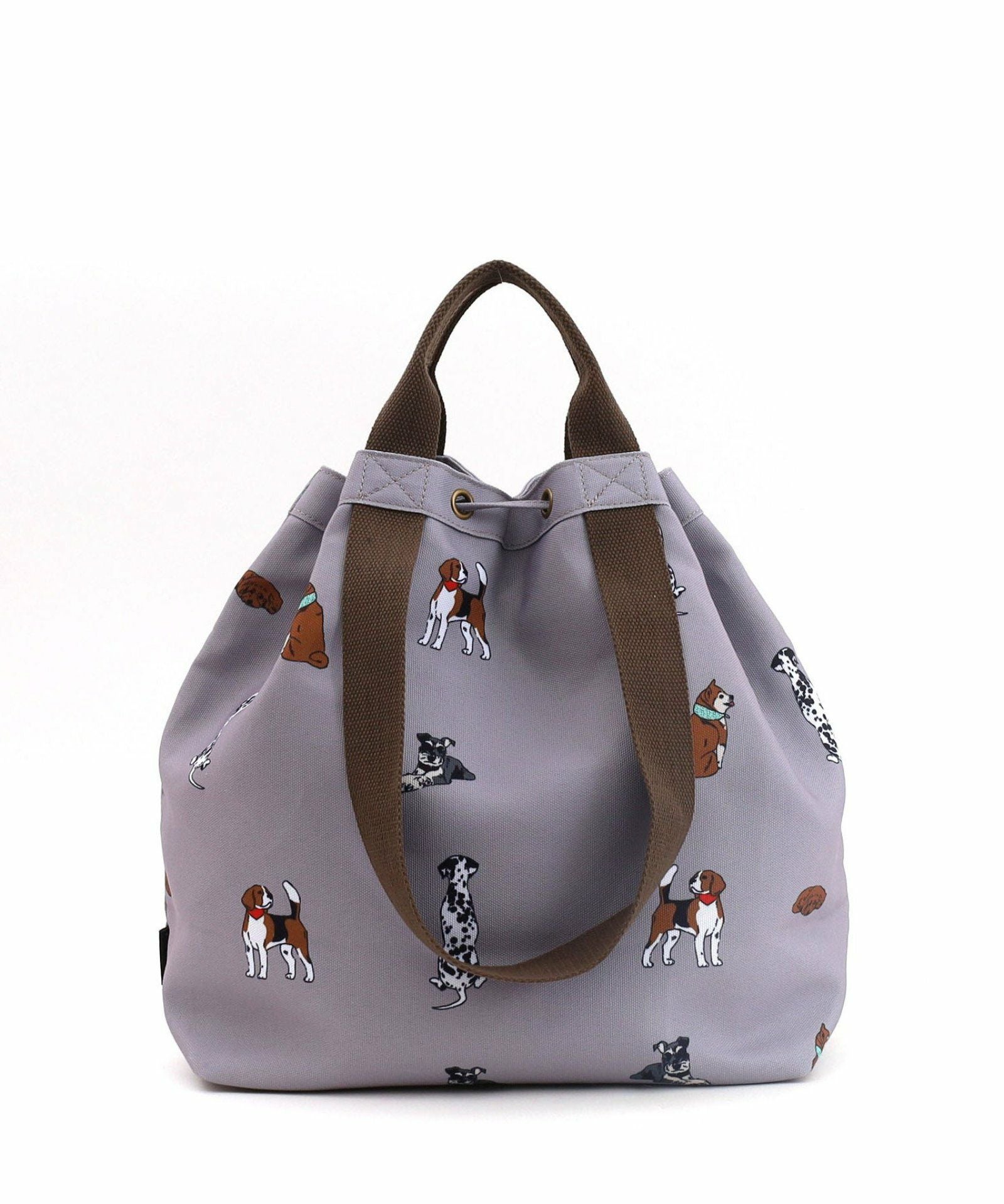 OUTLET SALE】 ペットプリントダブルハンドル巾着バッグ／A4対応