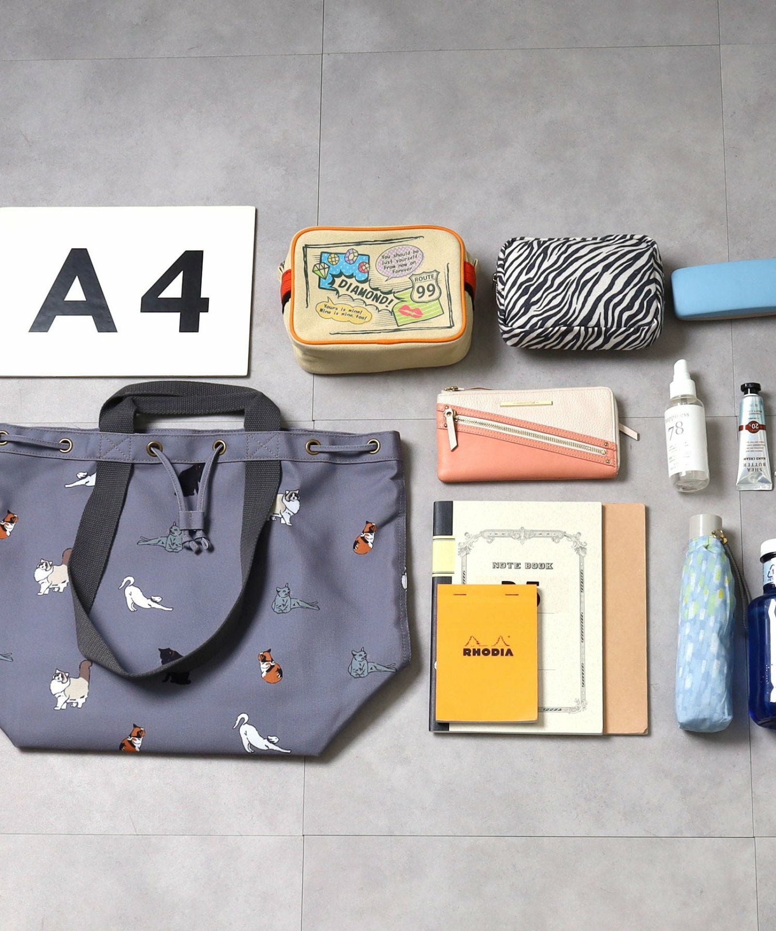 スーパーSALE】 半額 50%OFF ペットプリントダブルハンドル巾着バッグ