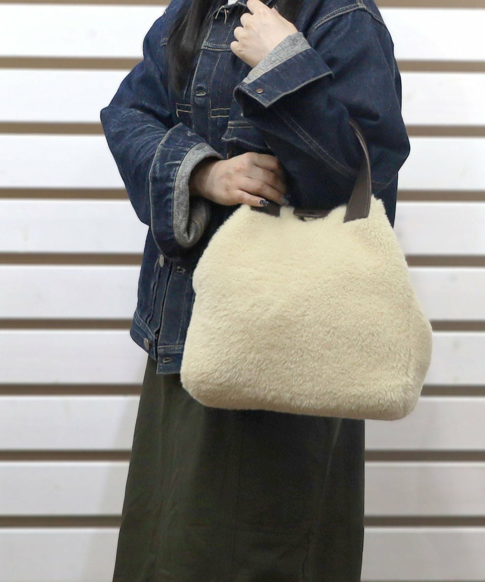 OUTLET SALE】 ボアムートンリバーシブルミニ2WAYトートバッグ