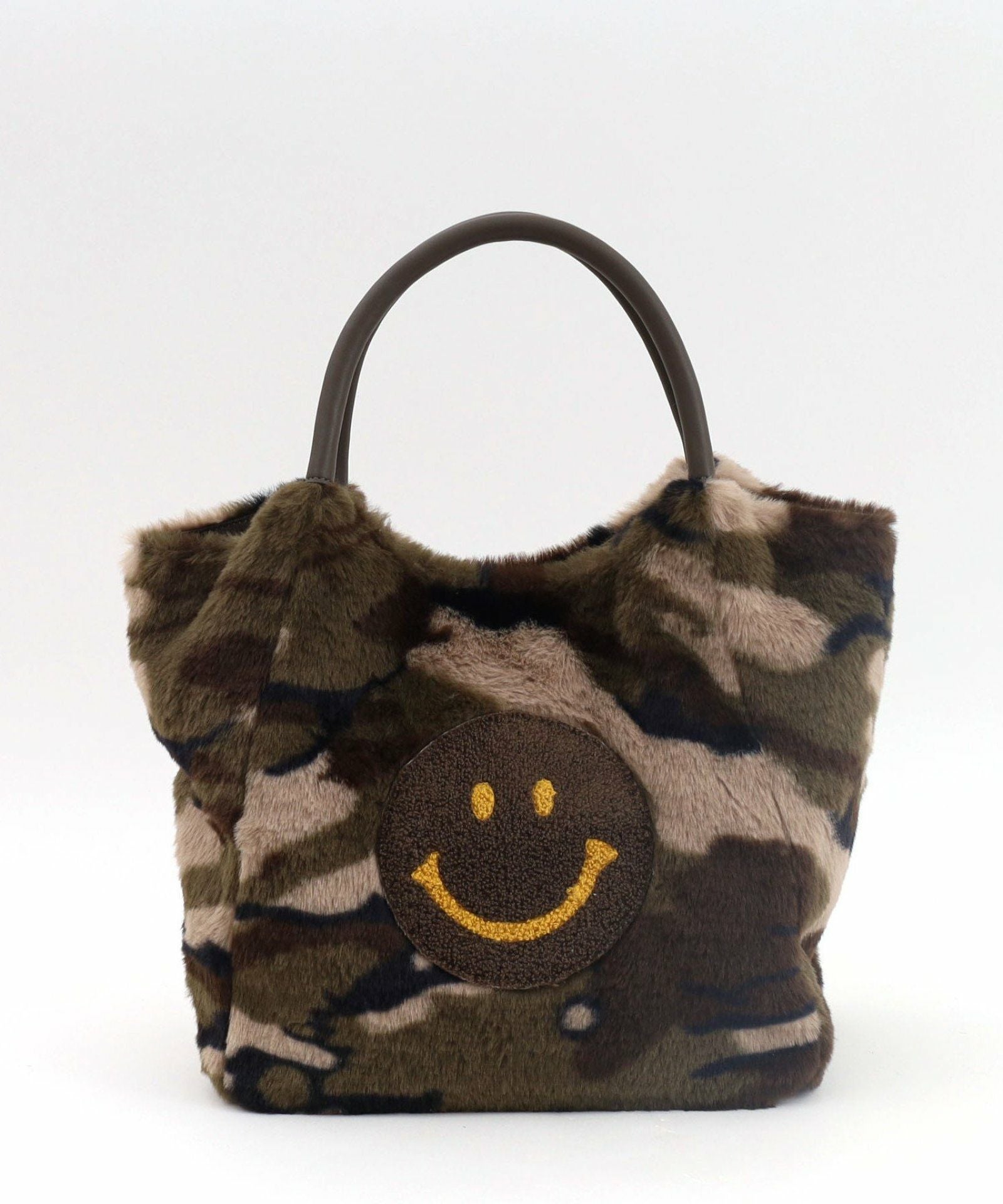 OUTLET SALE】 SMILEY サガラ刺繍xアニマル柄エコファートート