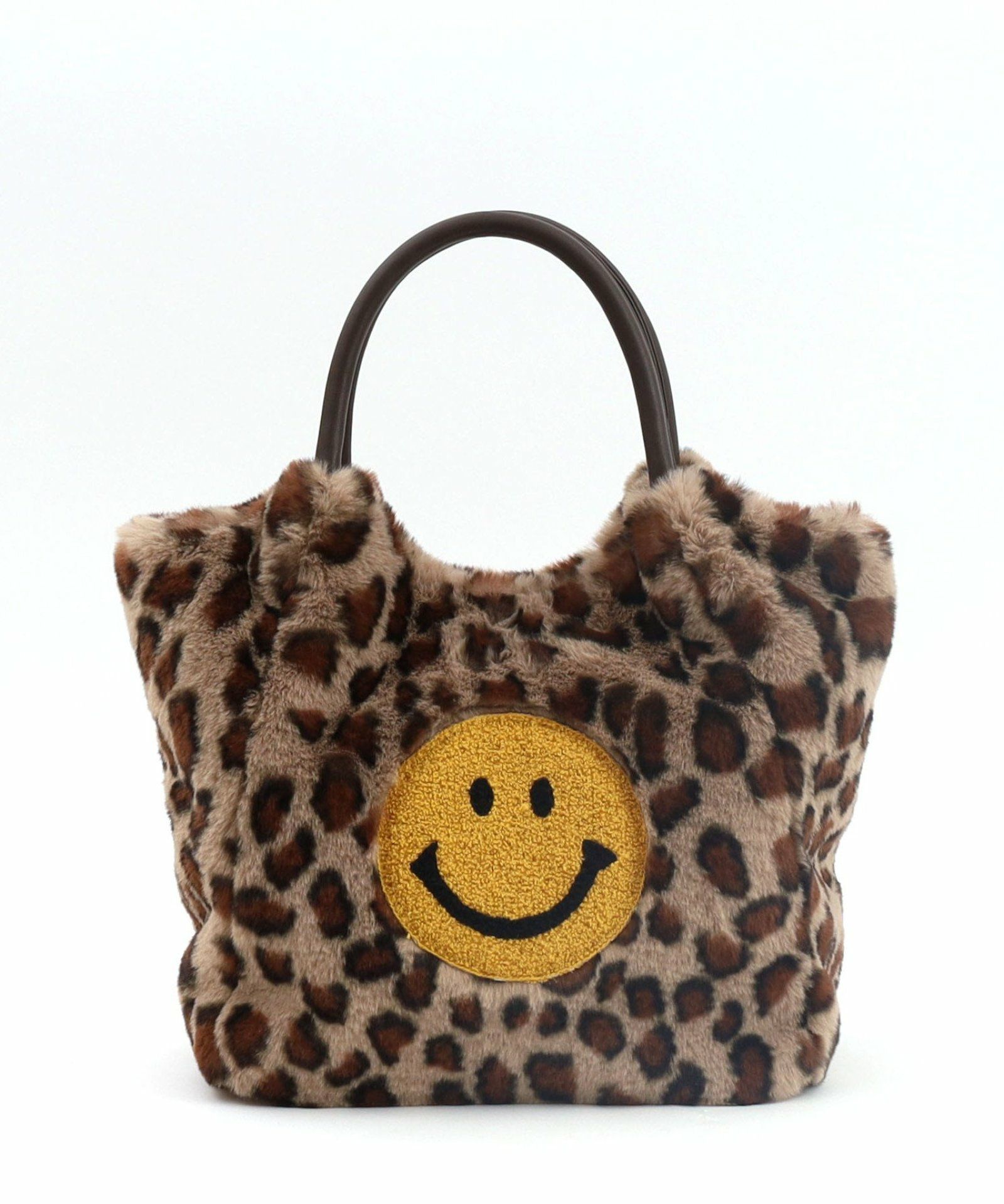 OUTLET SALE】 SMILEY サガラ刺繍xアニマル柄エコファートート