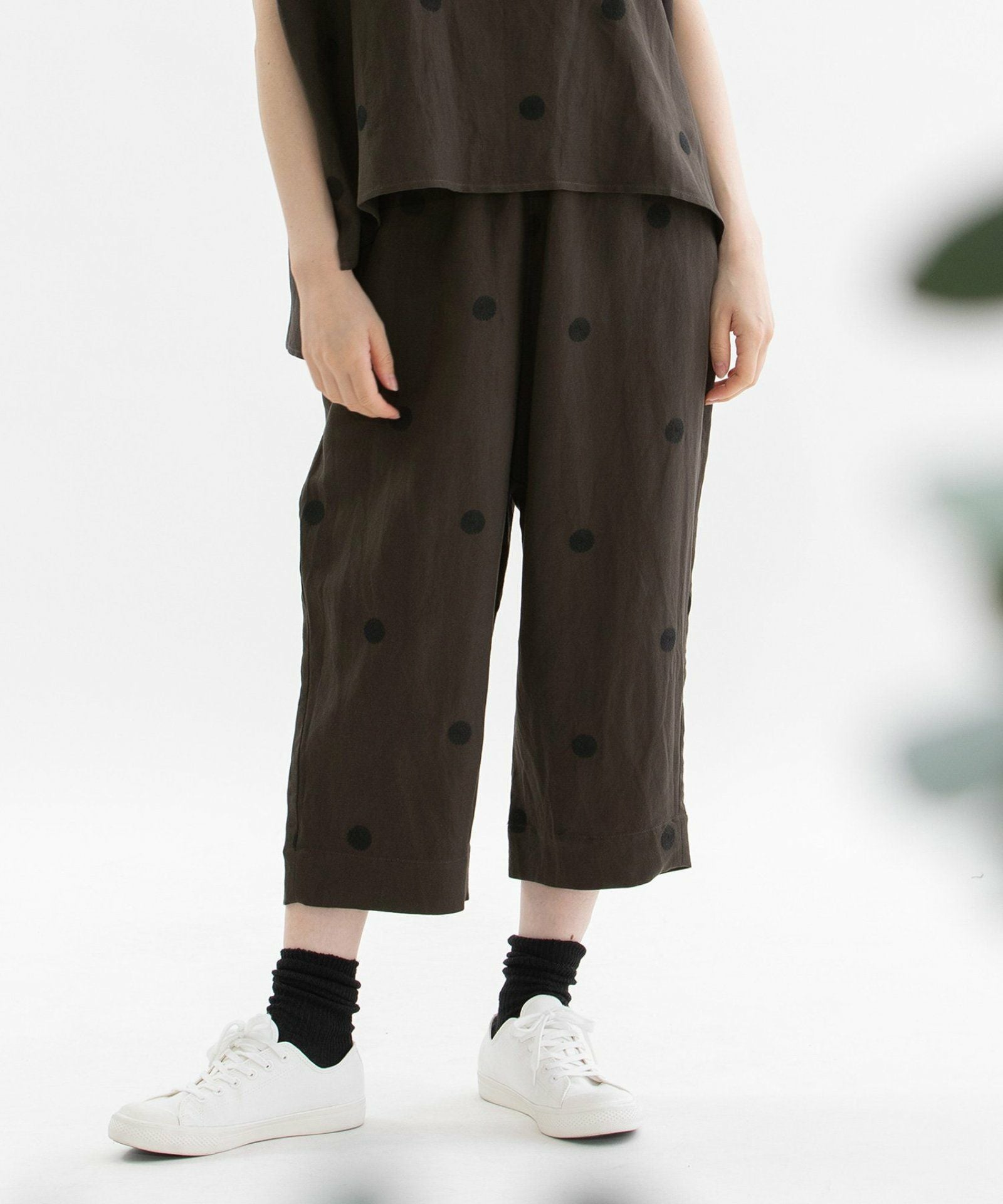 SUMMER SALE】Pommeリネンレーヨンpolka刺繍パンツ | COO ONLINE