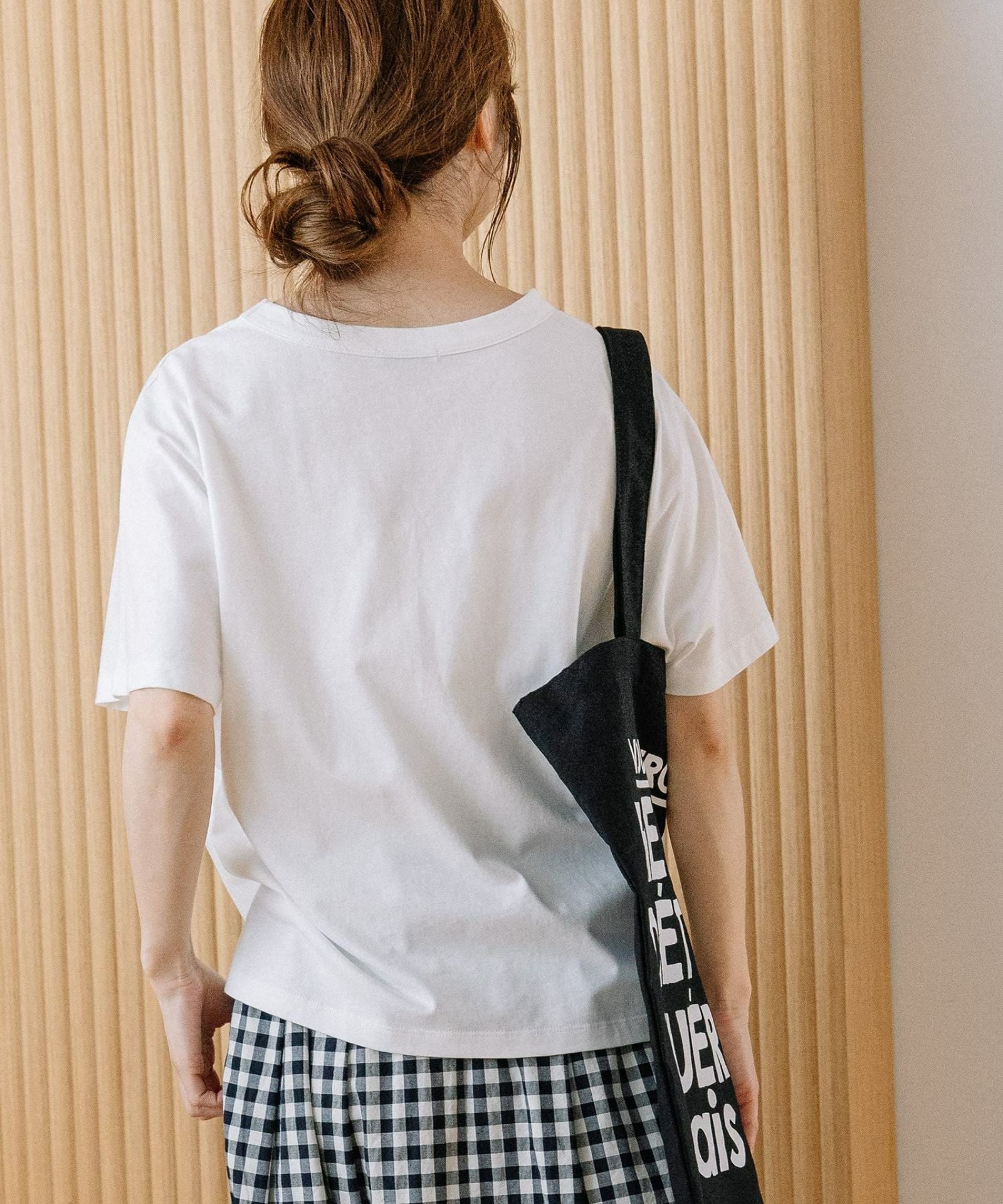 にゃおページ SUMMER SALE】ねこシルエットフロッキー刺繍Tシャツ | COO ONLINE