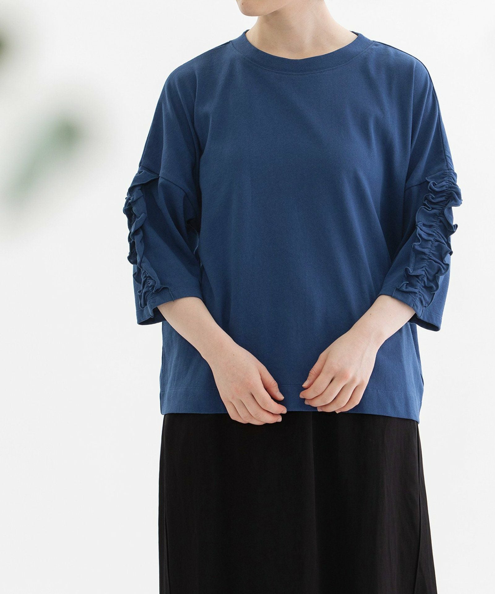 コットンフリル6分袖Tシャツ | COO ONLINE