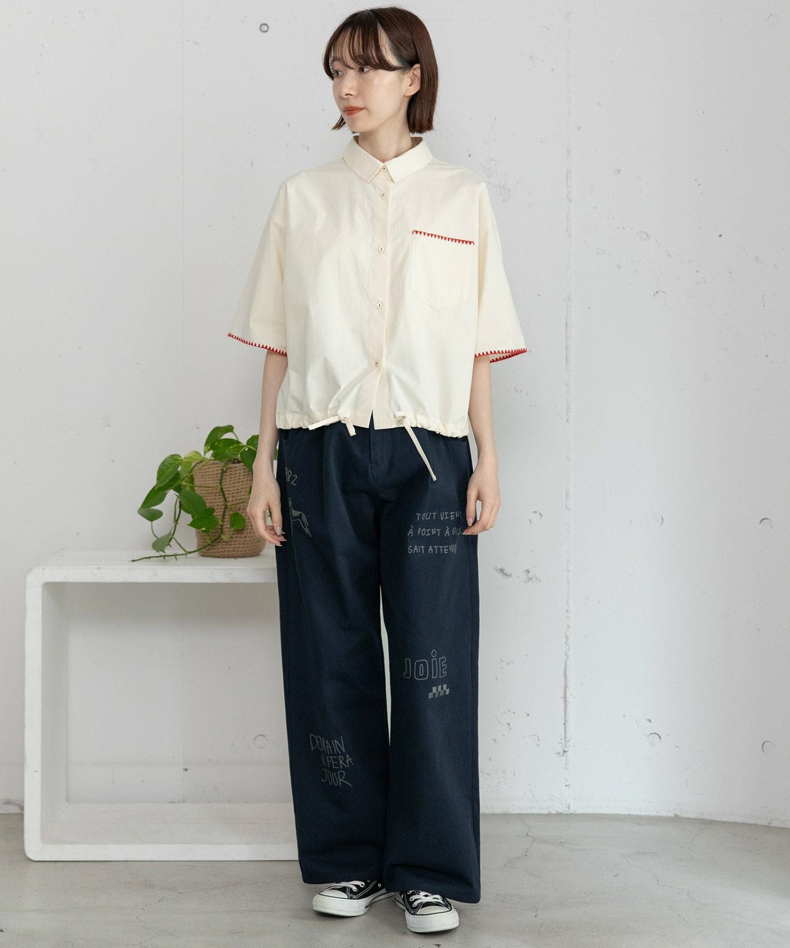 SUMMER SALE】JOiEランダムロゴ刺繍パンツ | COO ONLINE