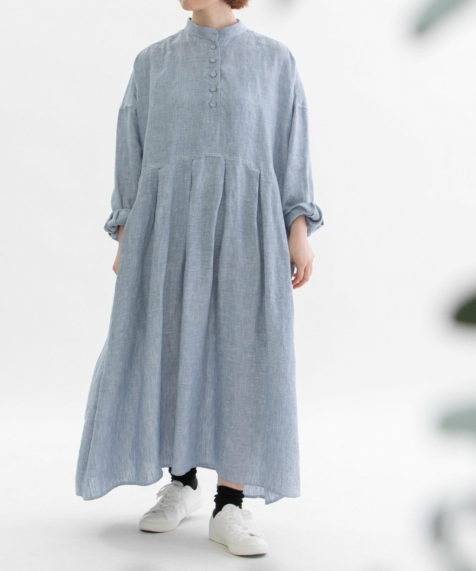 MORE PRICE DOWN】リネンバンドカラーシャツワンピース | COO ONLINE