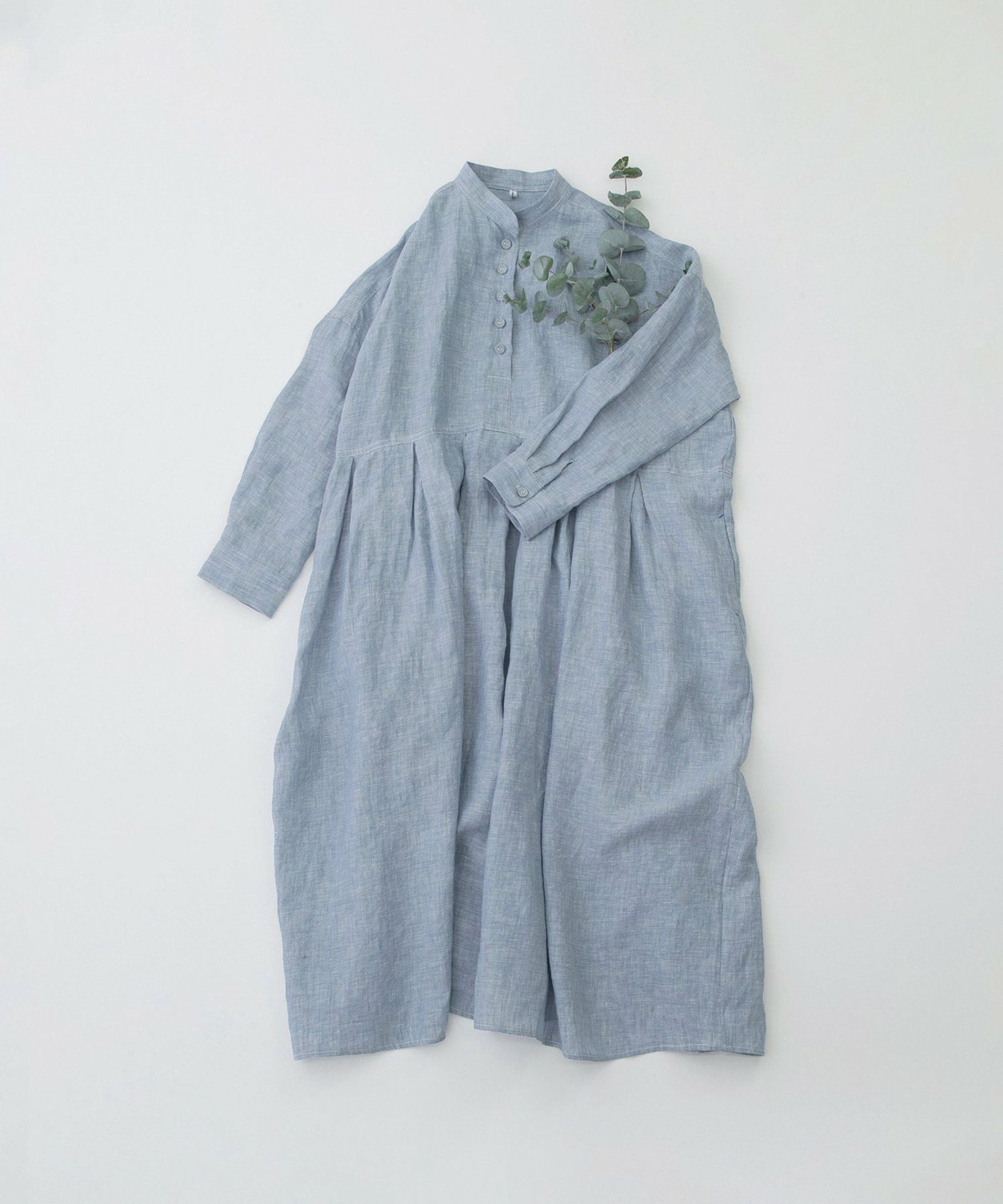 MORE PRICE DOWN】リネンバンドカラーシャツワンピース | COO ONLINE