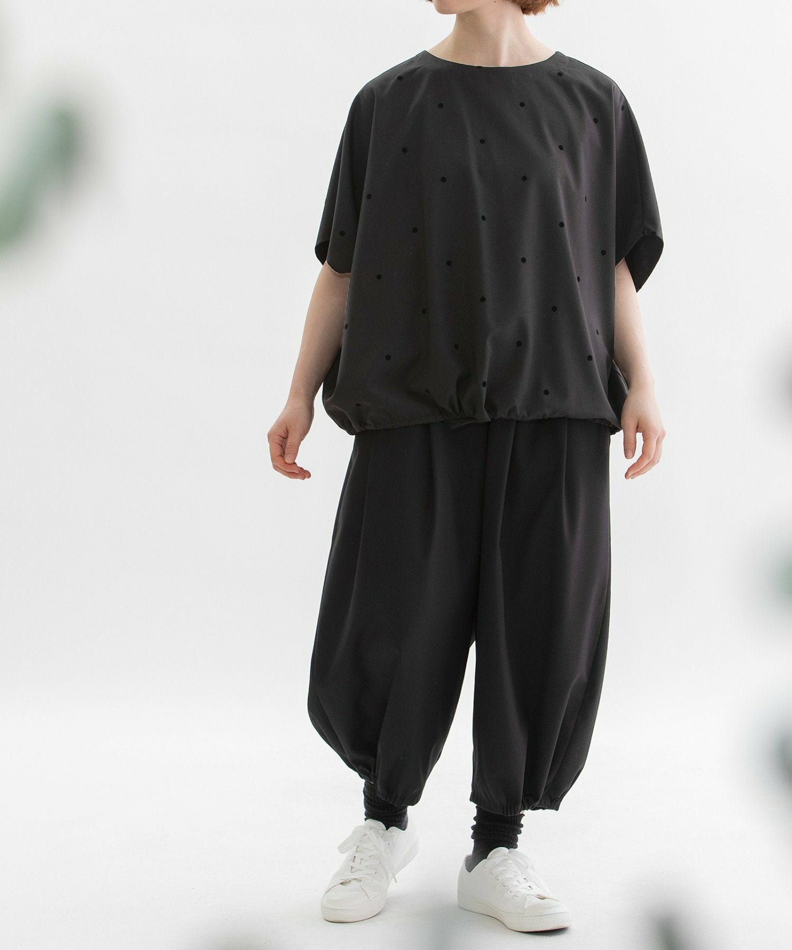 Pommeトロバルーン裾ゴムクロップドパンツ | COO ONLINE