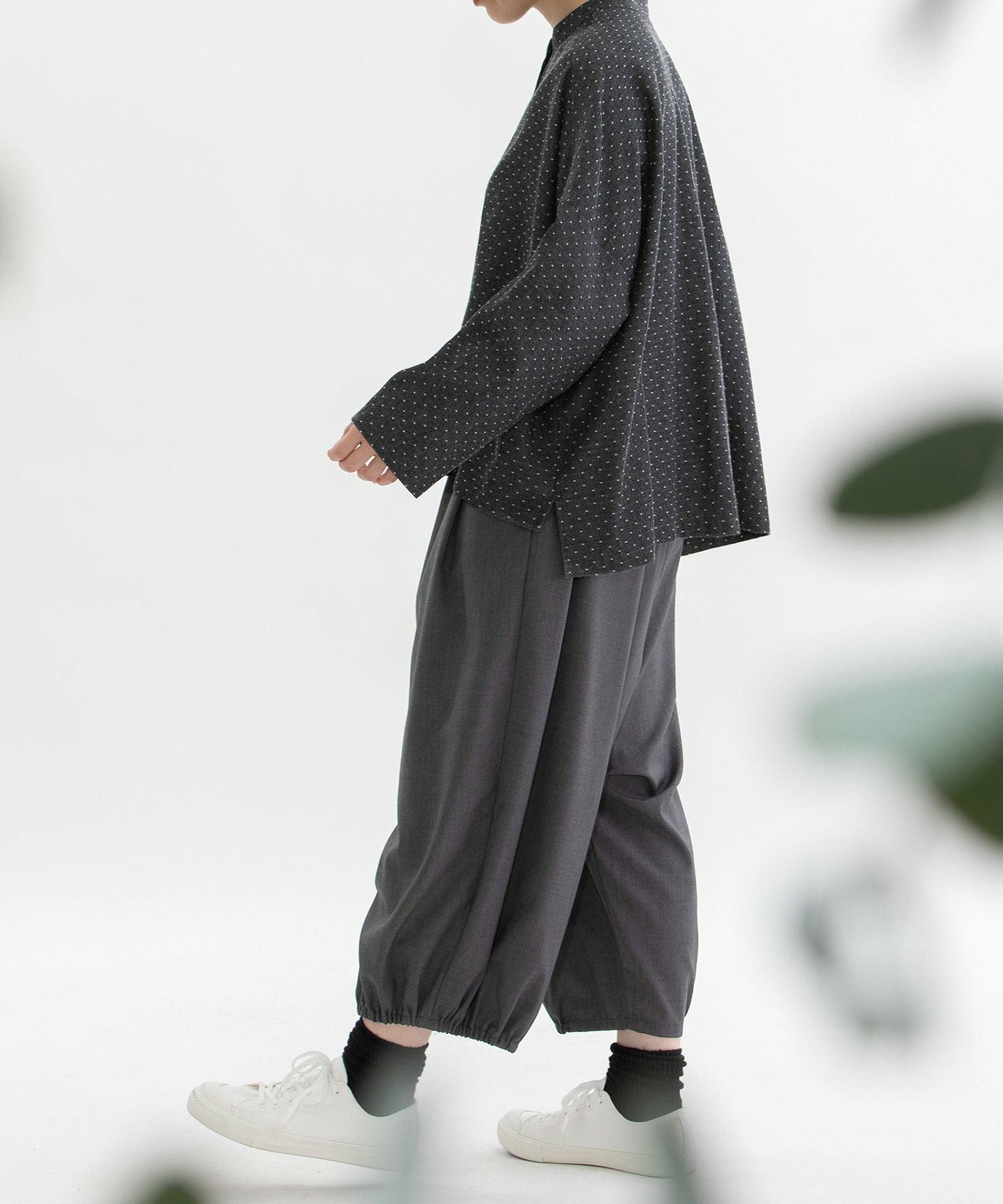 Pommeトロバルーン裾ゴムクロップドパンツ | COO ONLINE