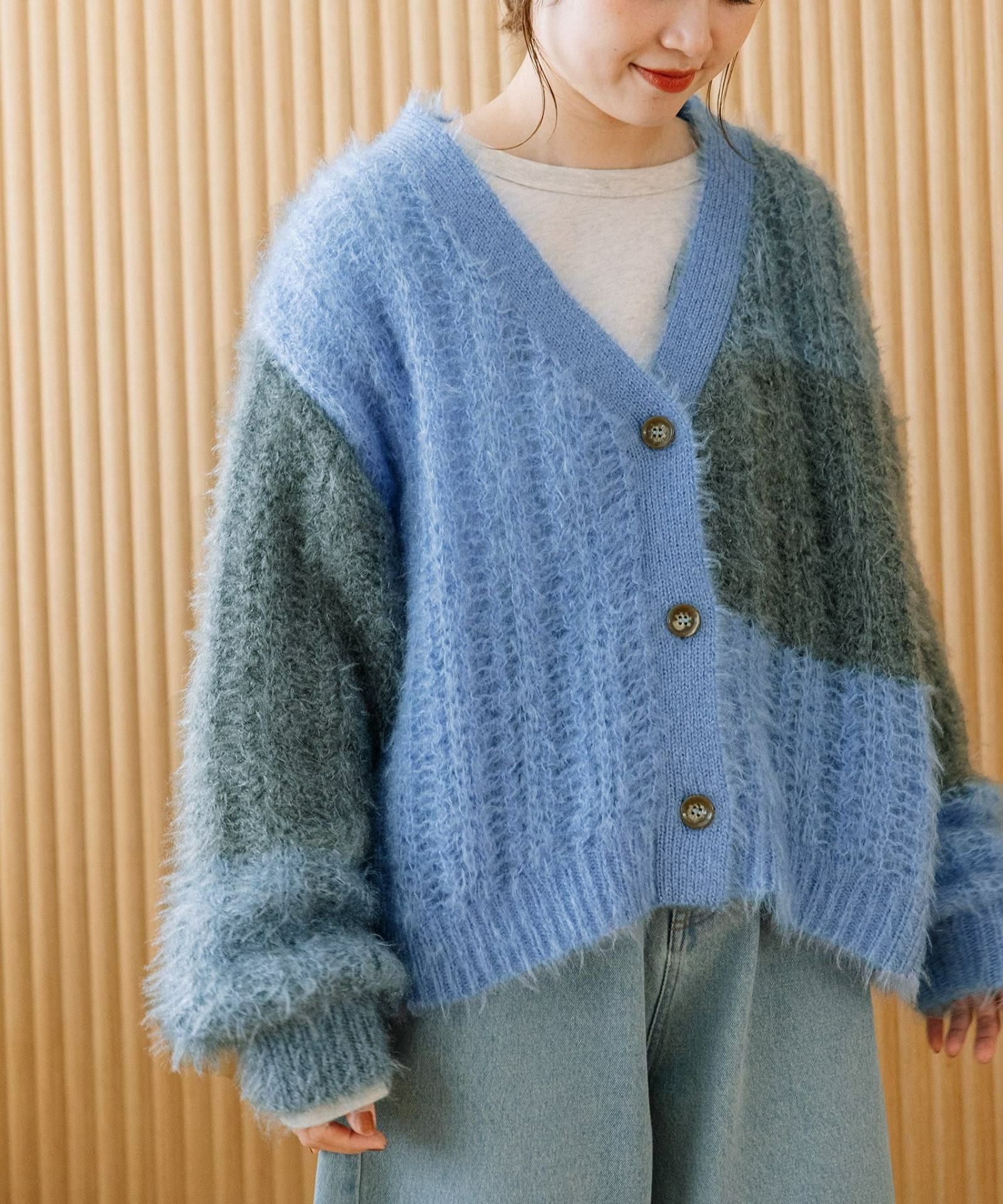 MORE PRICE DOWN】カラーブロックカーディガン | COO ONLINE